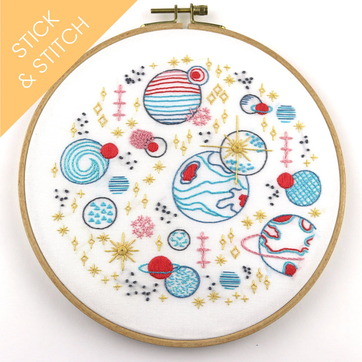 Galaxy Stick & Stitch Water-Soluble Pattern - Stitched Stories