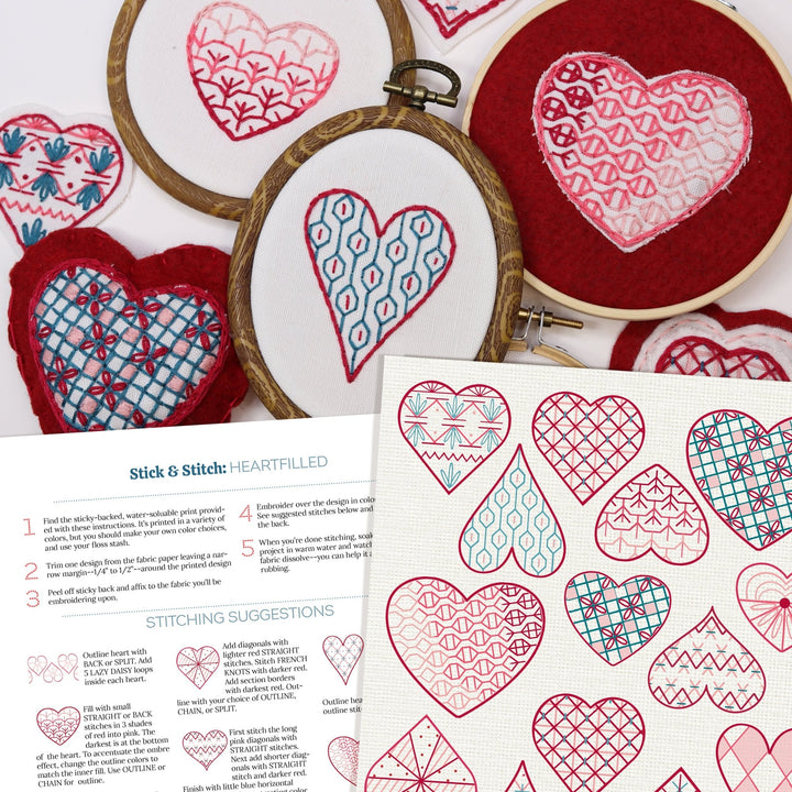 Stick & Stitch Motifs: HeartFilled - Stitched Stories