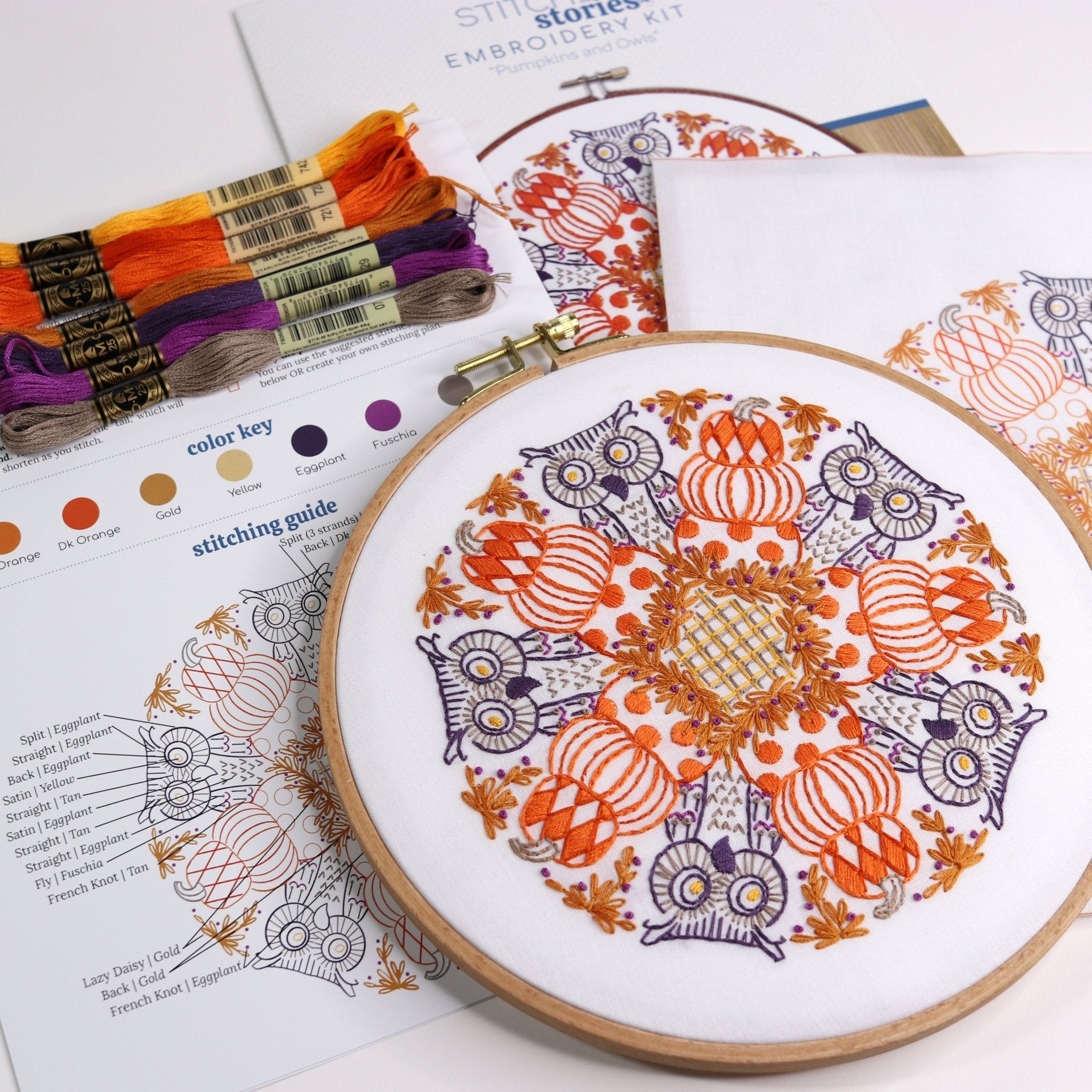 Fall Embroidery Kits and Patterns - Stitched Stories