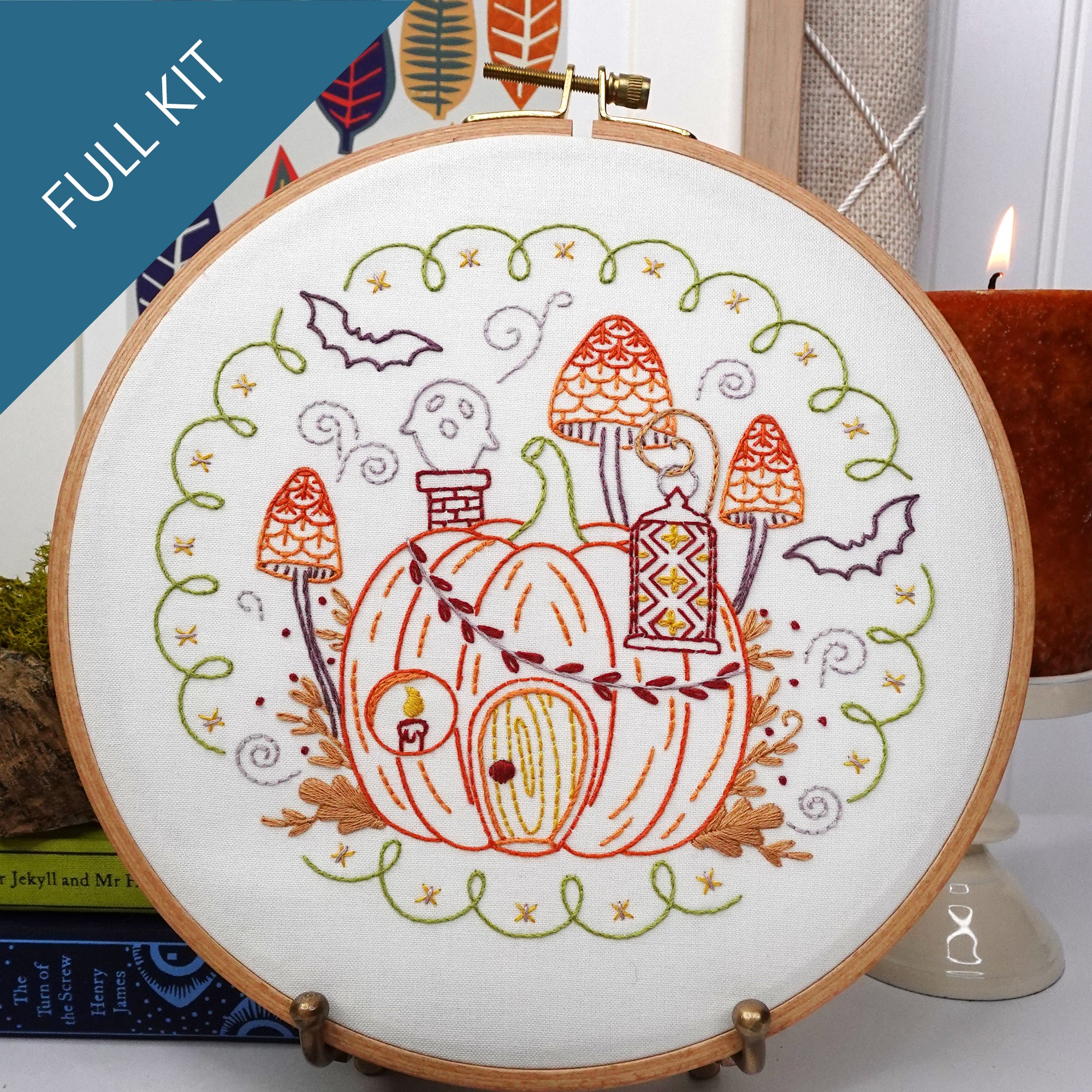 Pumpkin Hollow Embroidery Kit