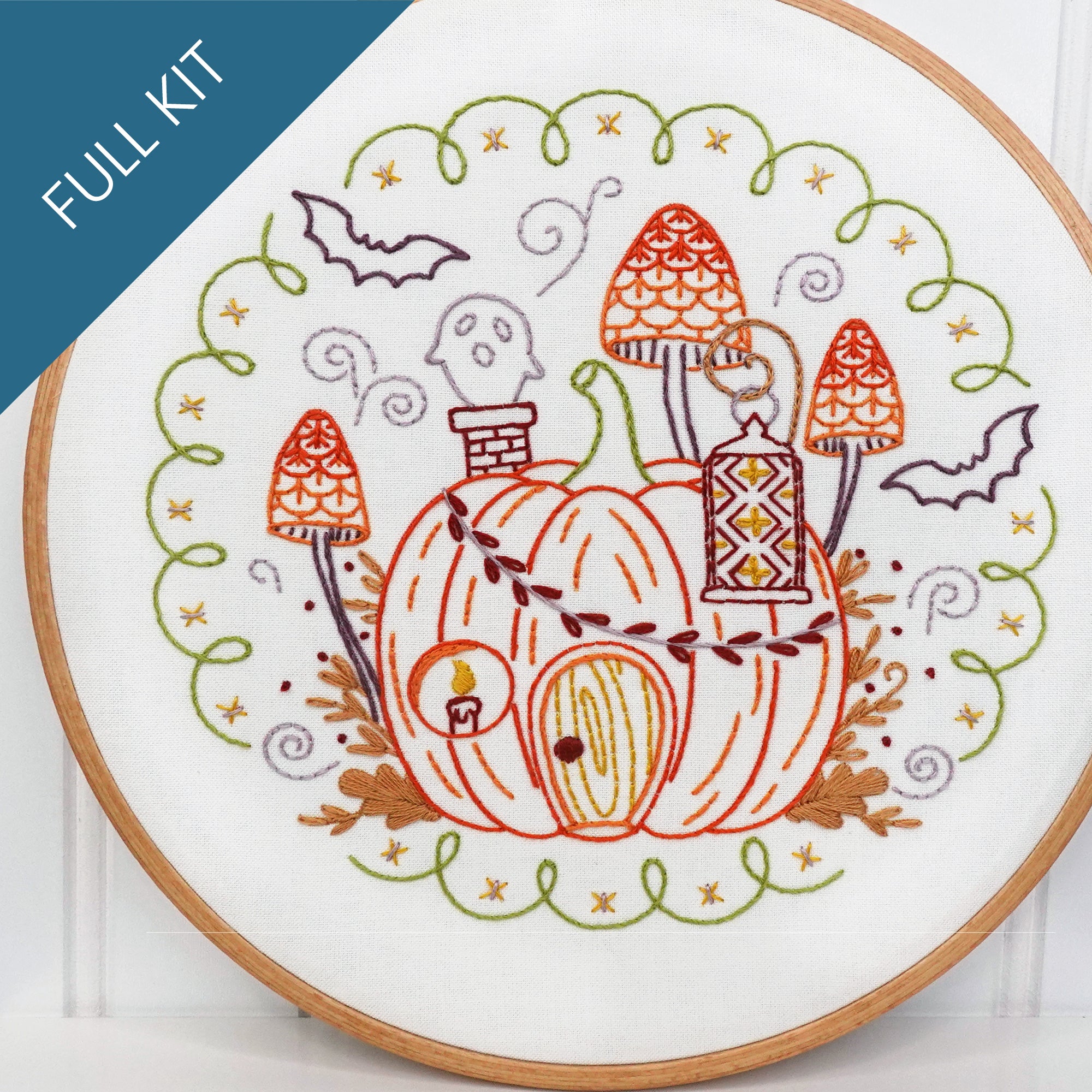 Pumpkin Hollow Embroidery Kit