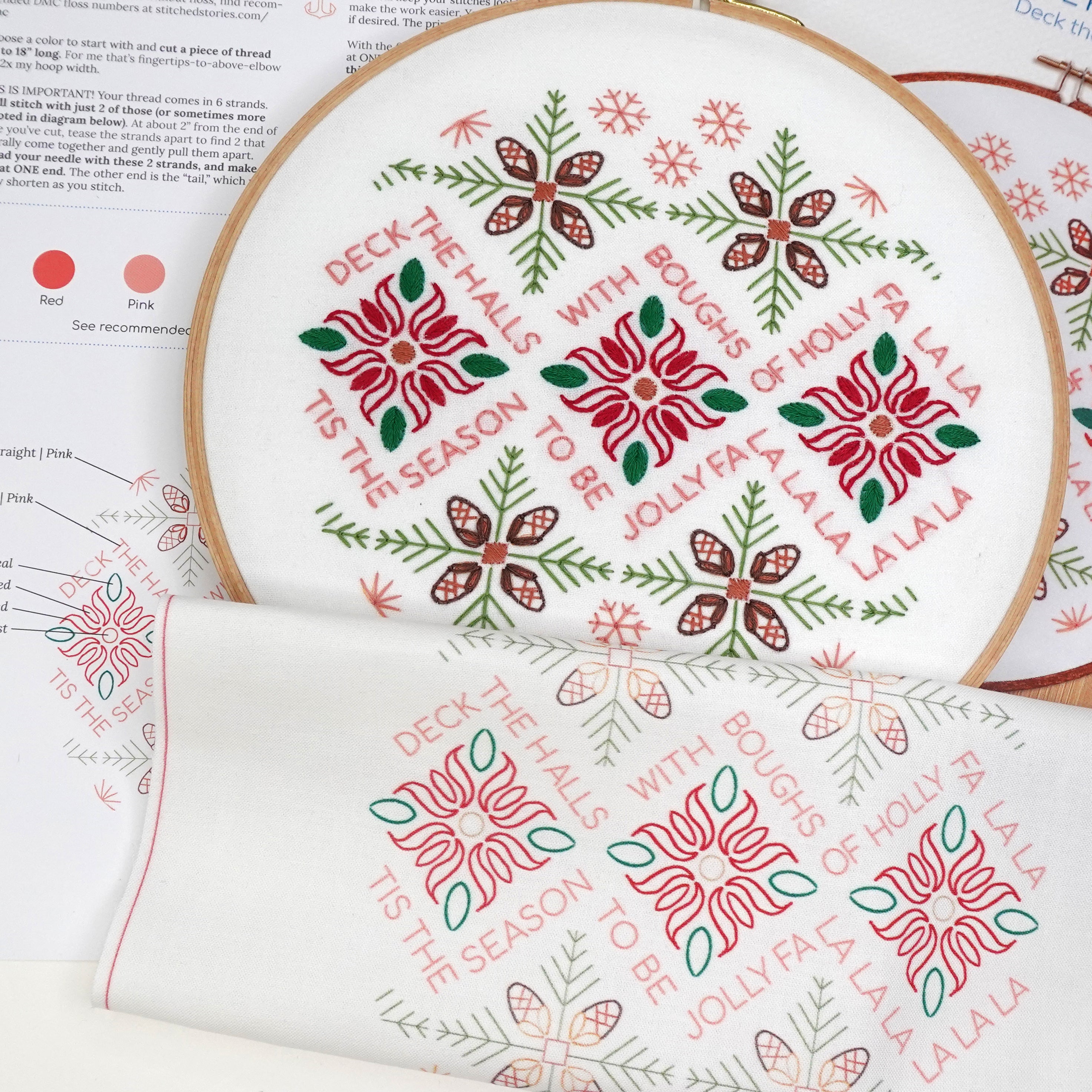 Holiday Pines Bundle of 3 Embroidery Patterns