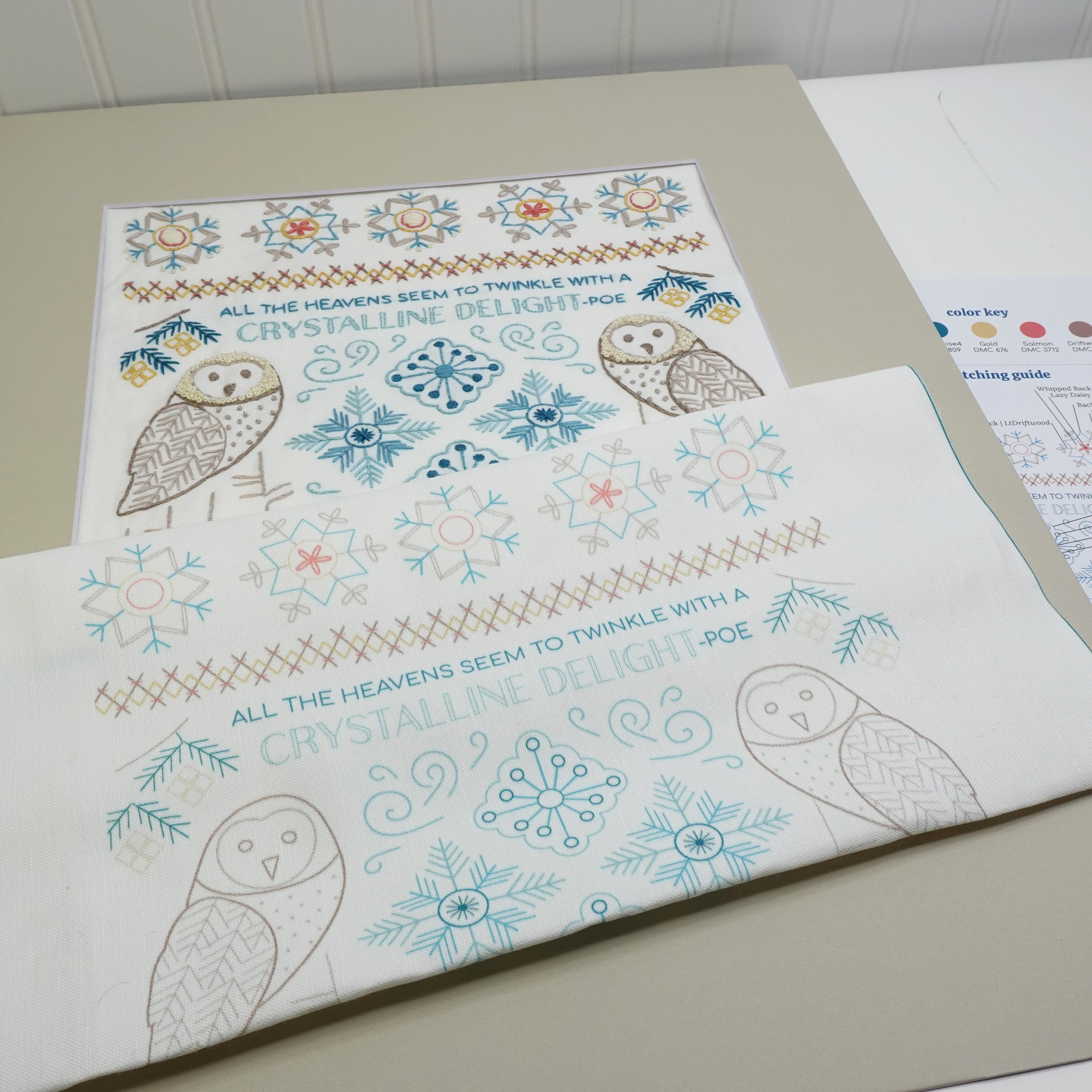 Seasonal Stitch Sampler Embroidery Pattern Bundle of 3