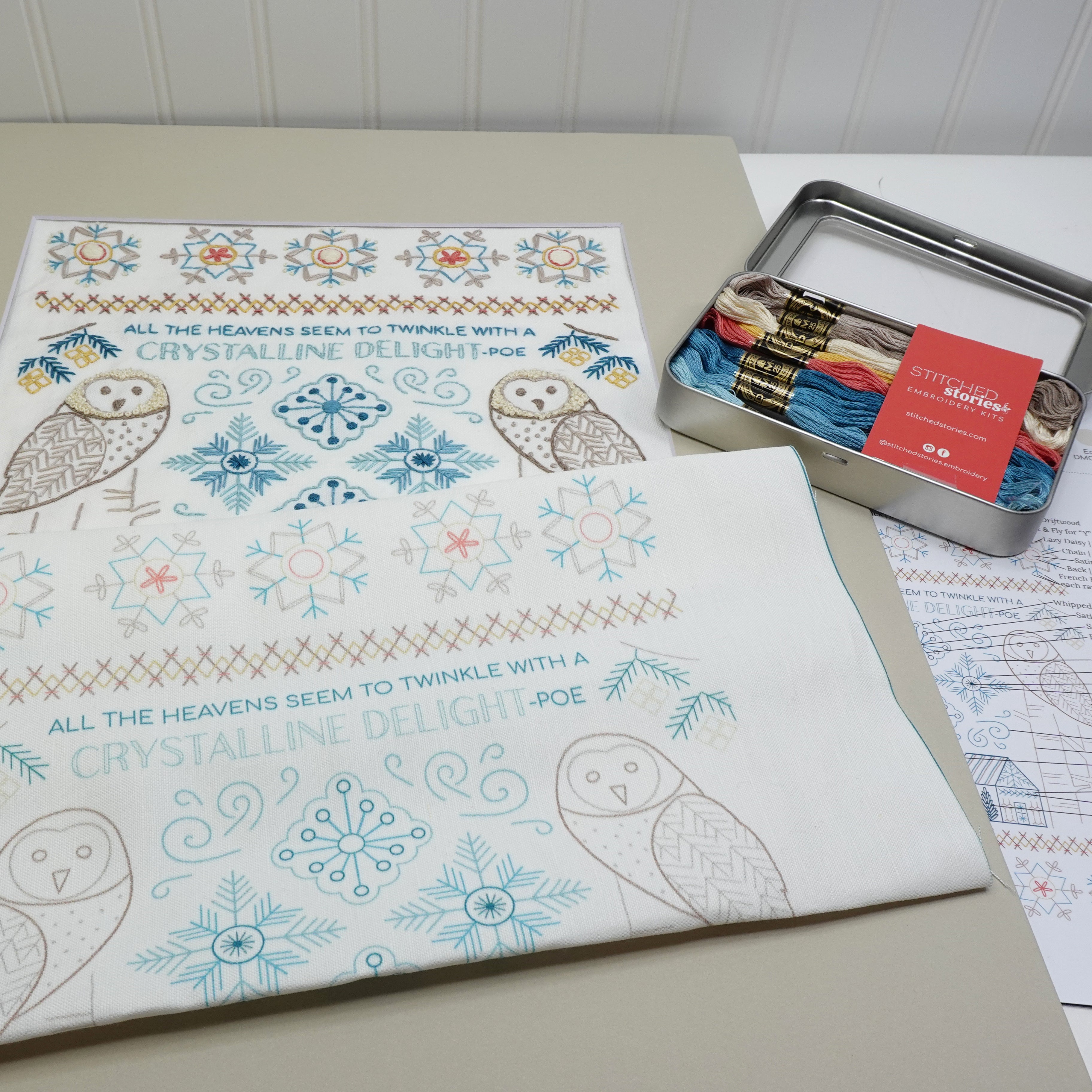 Through the Woods Sampler Embroidery Pattern Bundle of 3