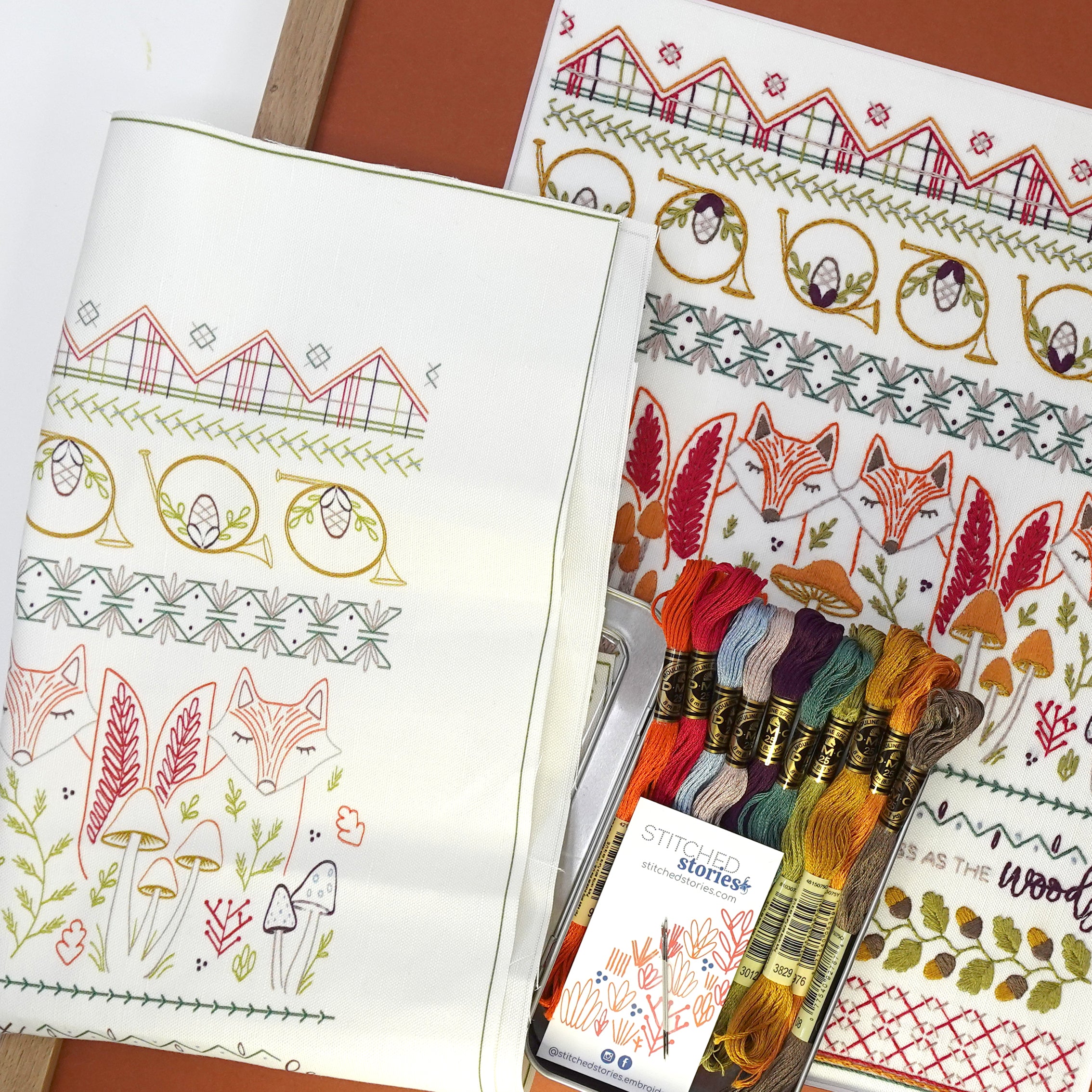 Seasons Sampler Embroidery Kit Bundle of 3