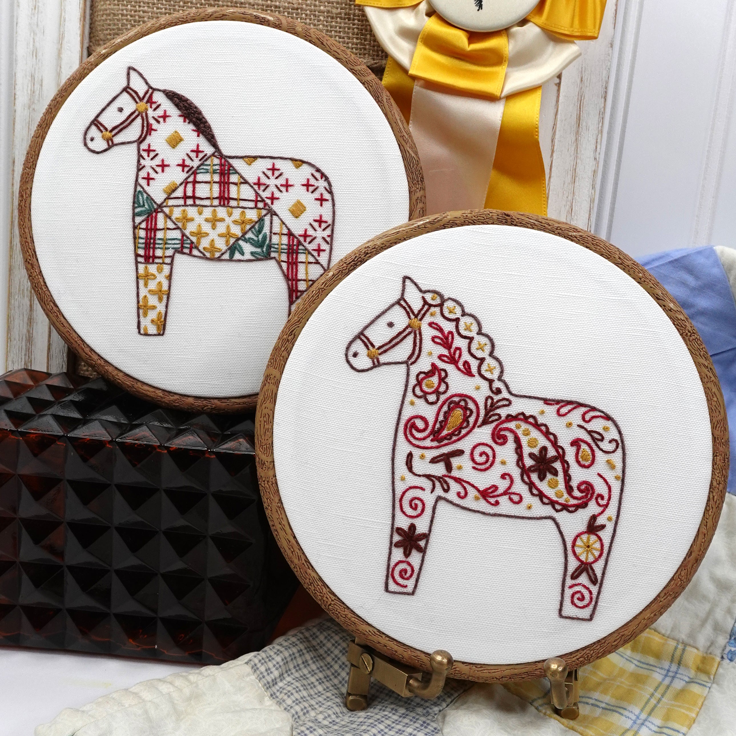 Stick & Stitch Motifs: Folk Equestrian
