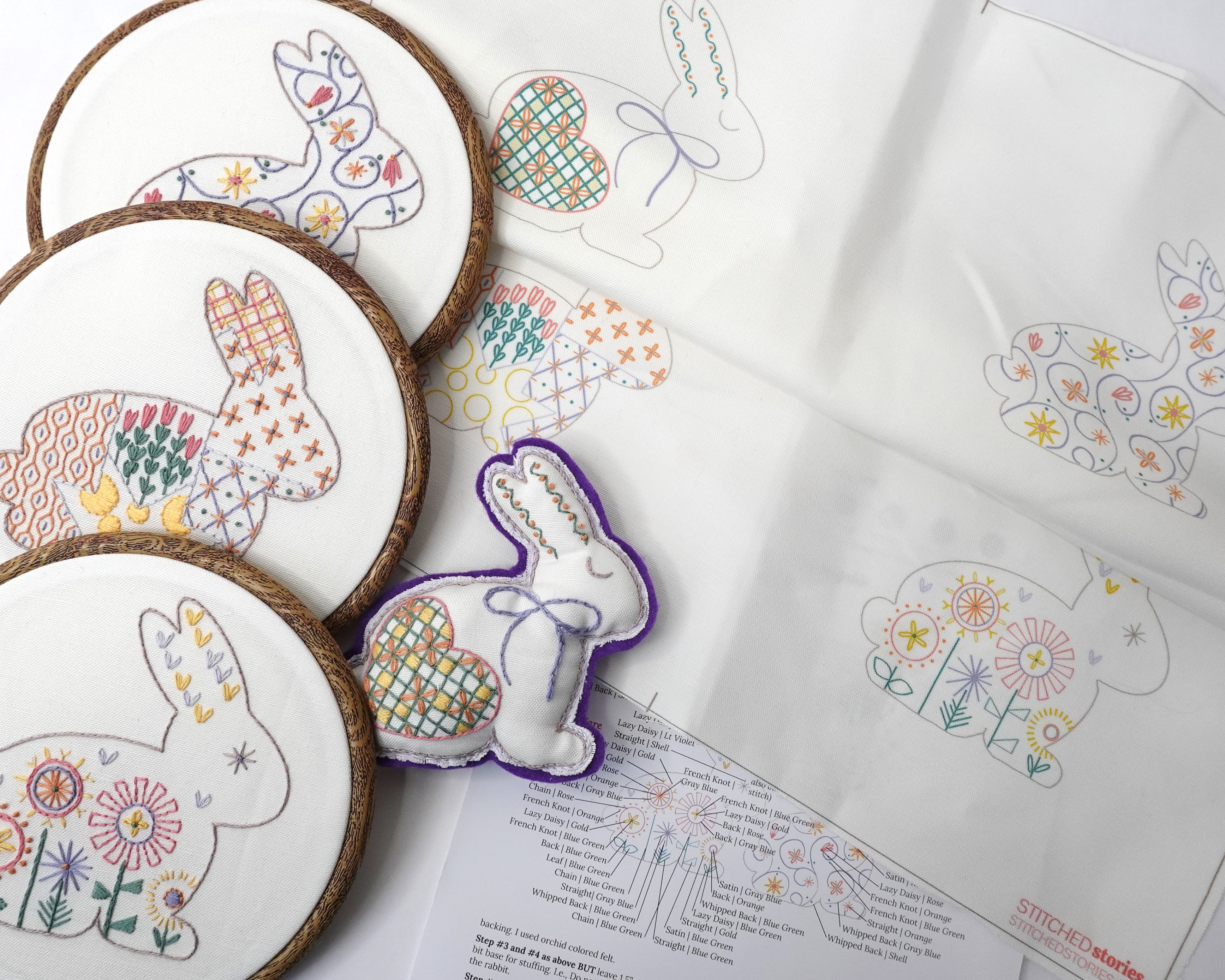 Pasture and Pond Little Frameables Embroidery Pattern Bundle of 3