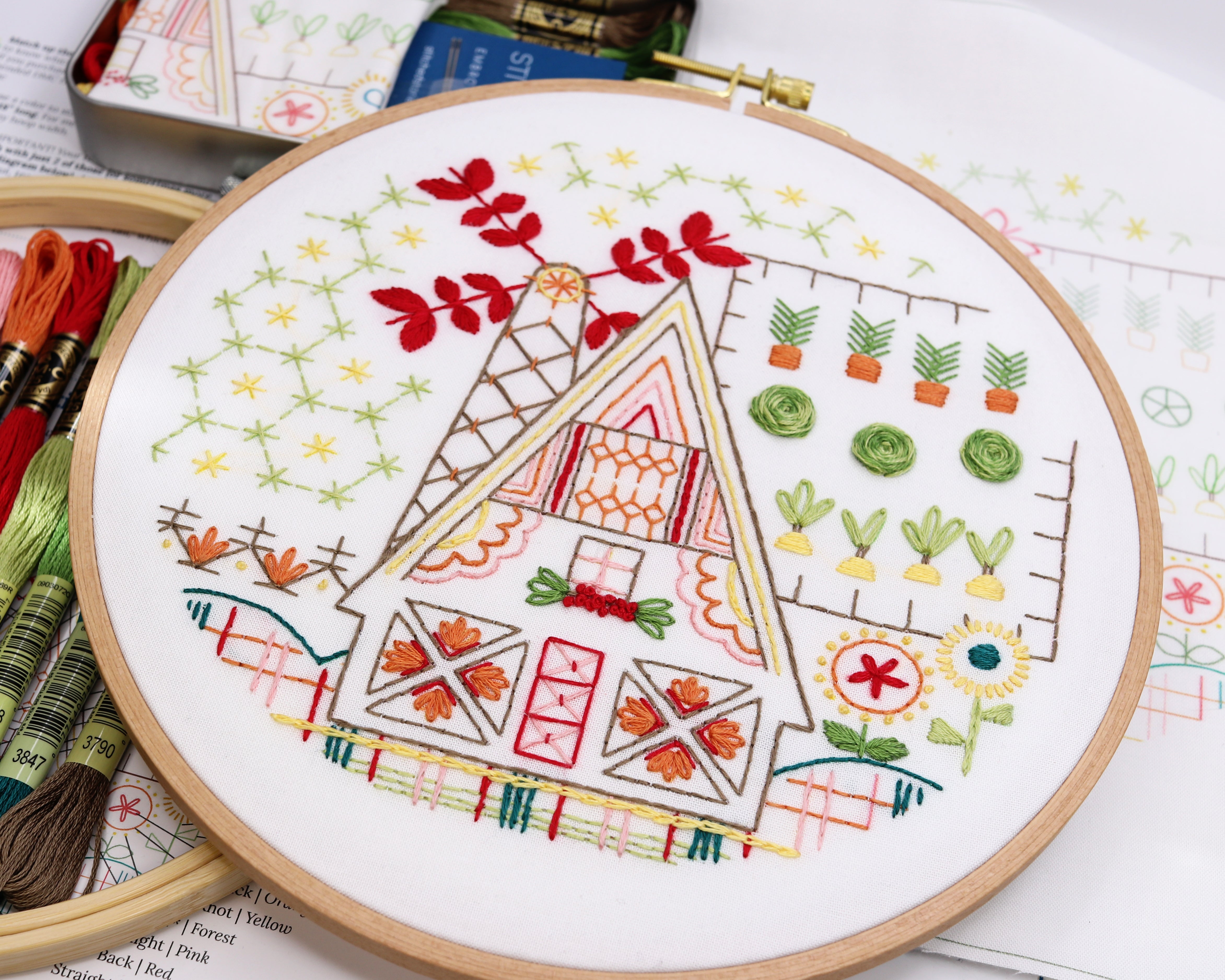 Garden Cottage Embroidery Kit