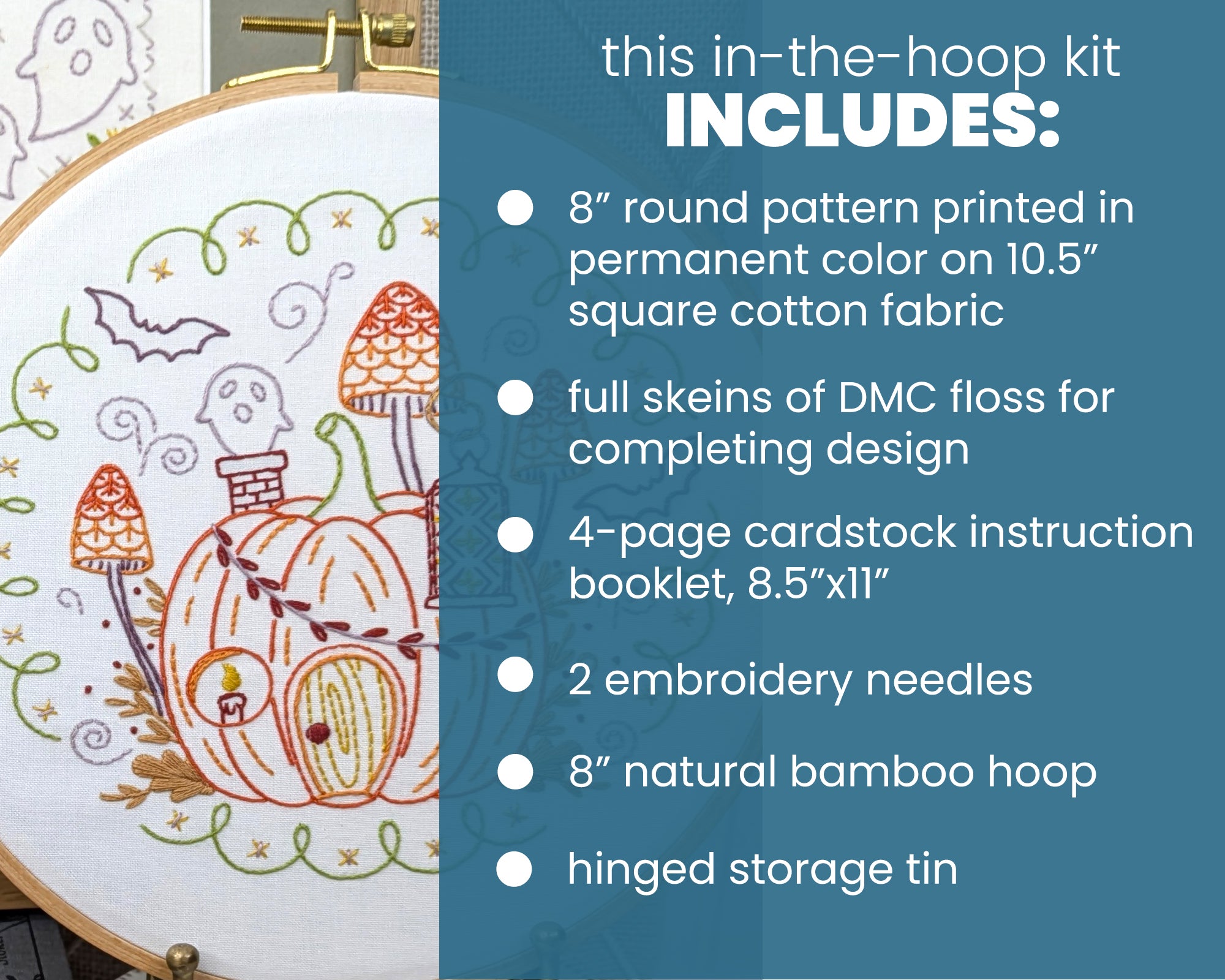 Pumpkin Hollow Embroidery Kit