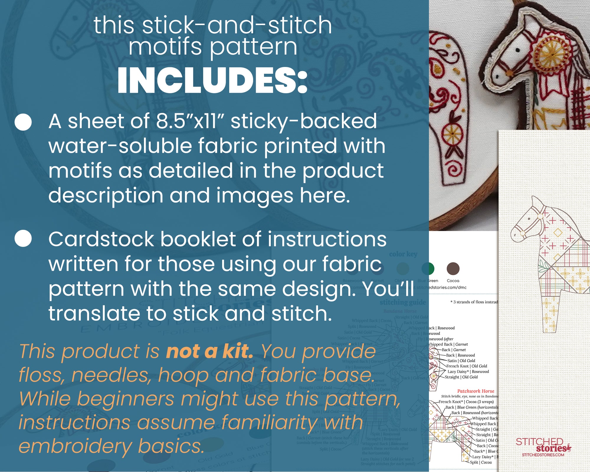 Stick & Stitch Motifs: Folk Equestrian