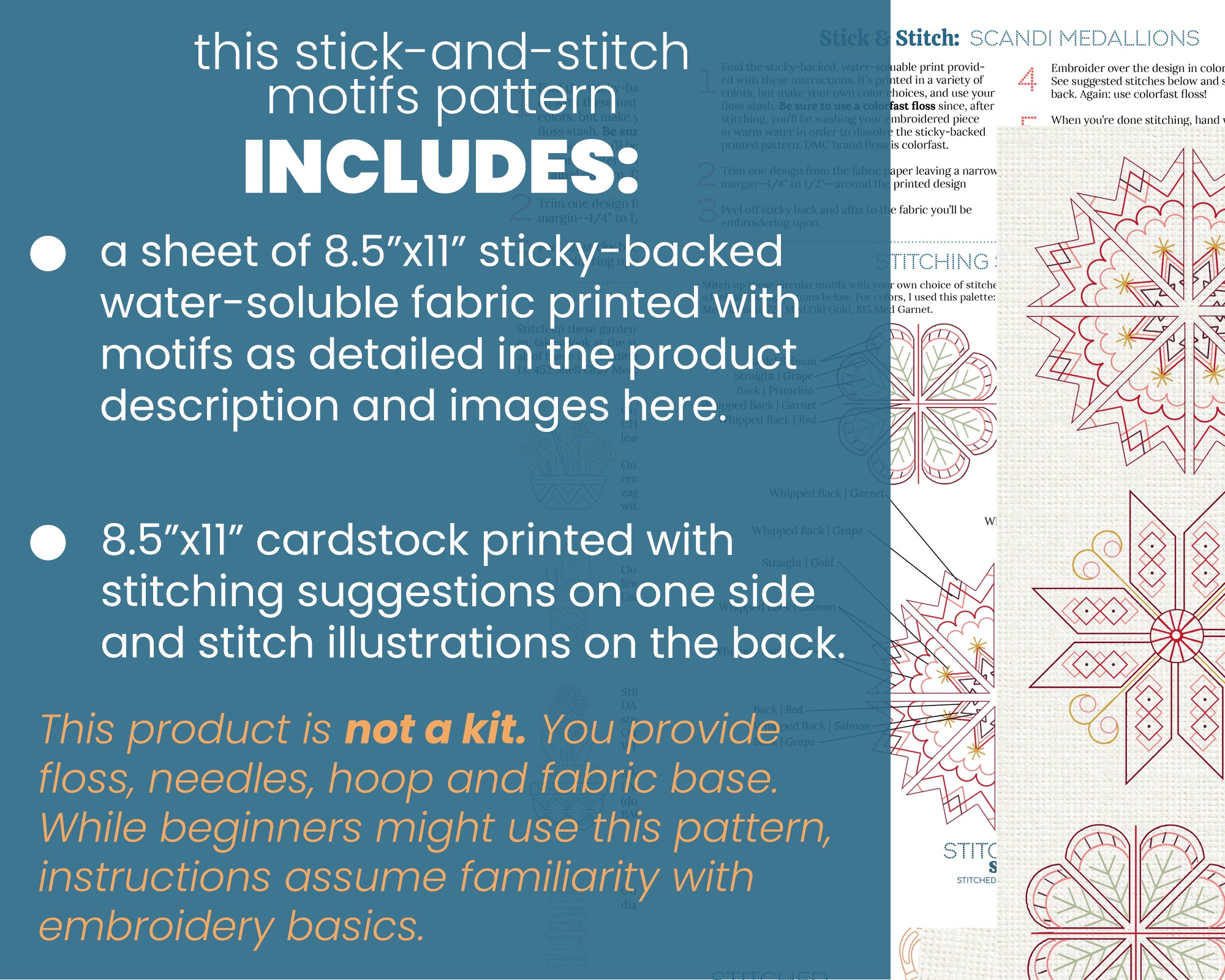 Stick & Stitch Motifs: Scandi Medallions