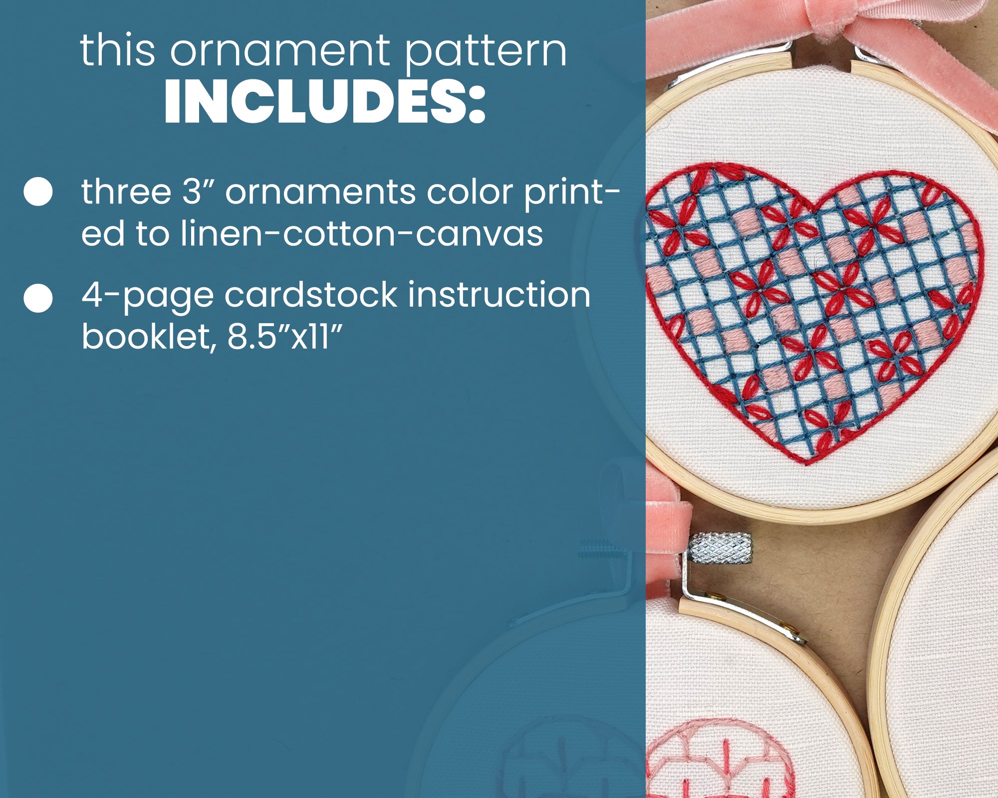 Heart Minis Embroidery Pattern