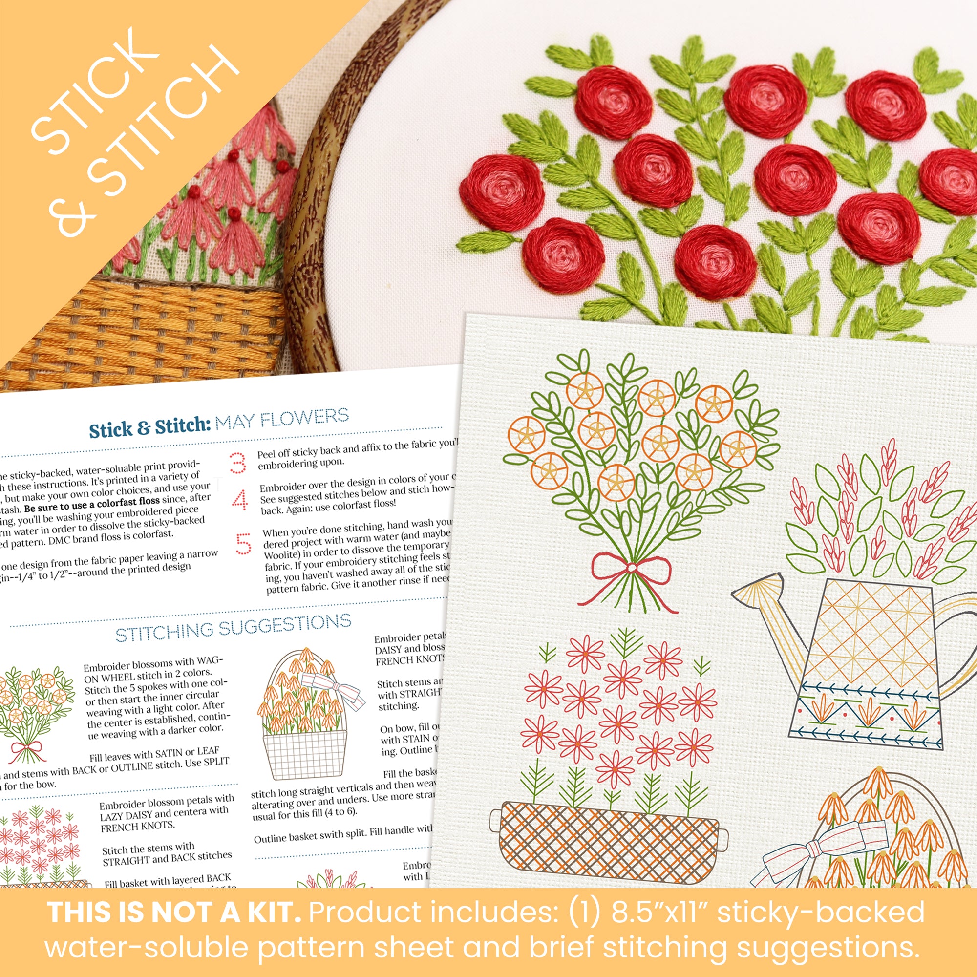 Stick & Stitch Motifs: May Flowers