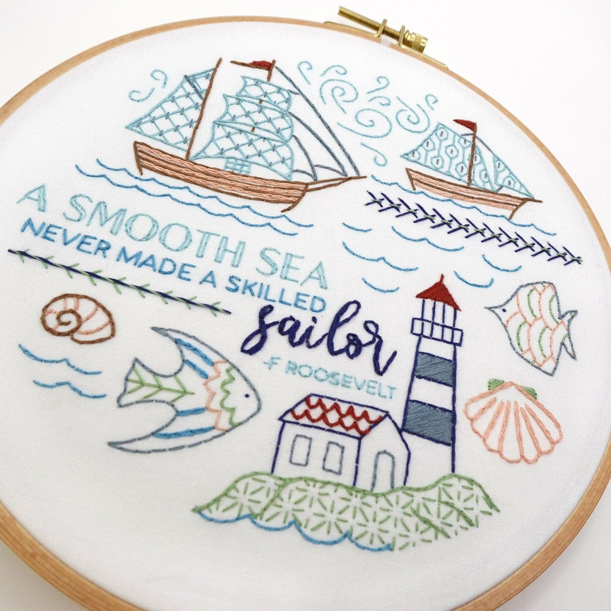 At Sea Printed Fabric Pattern - Stitched Stories