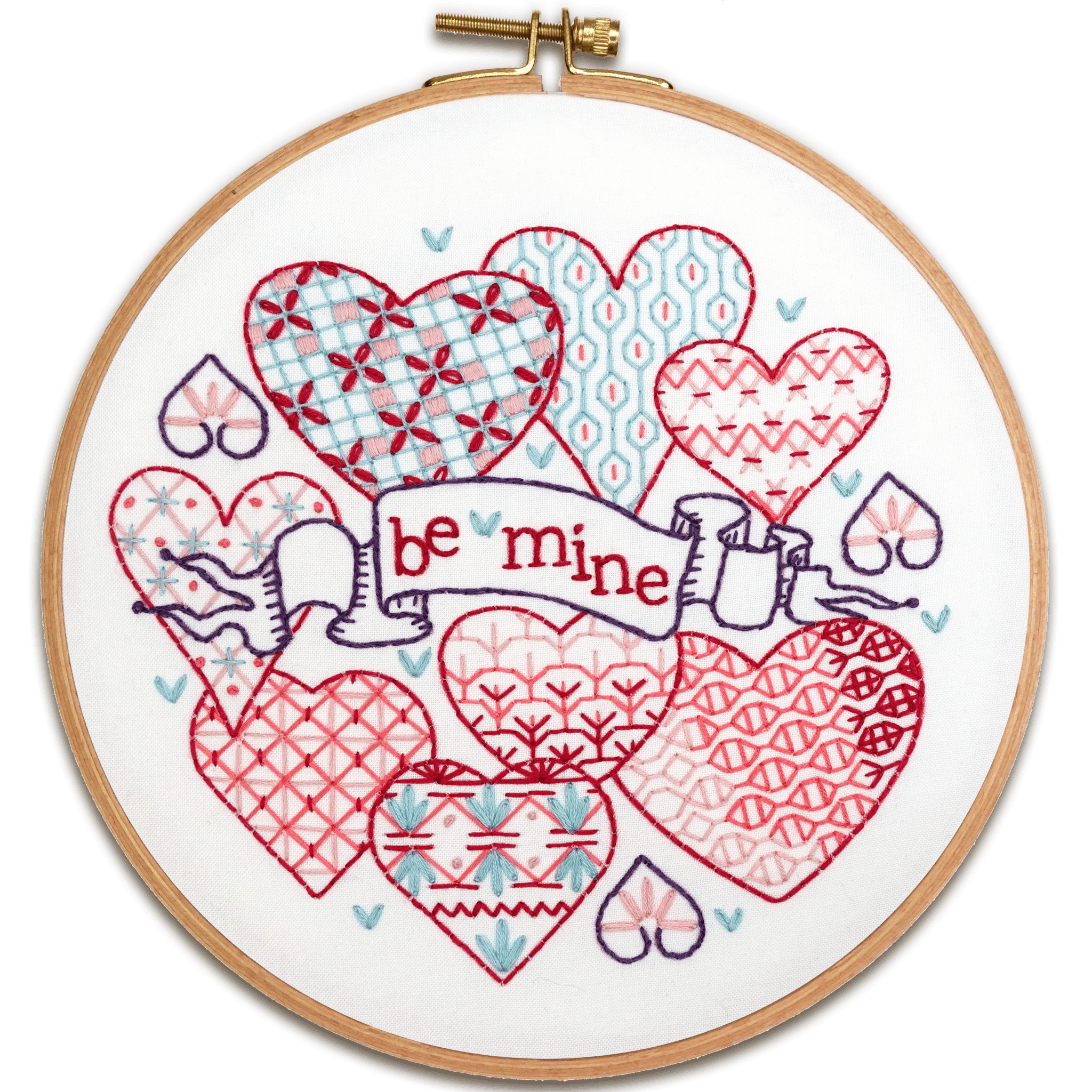 Be Mine Printed Fabric Pattern - Stitched Stories
