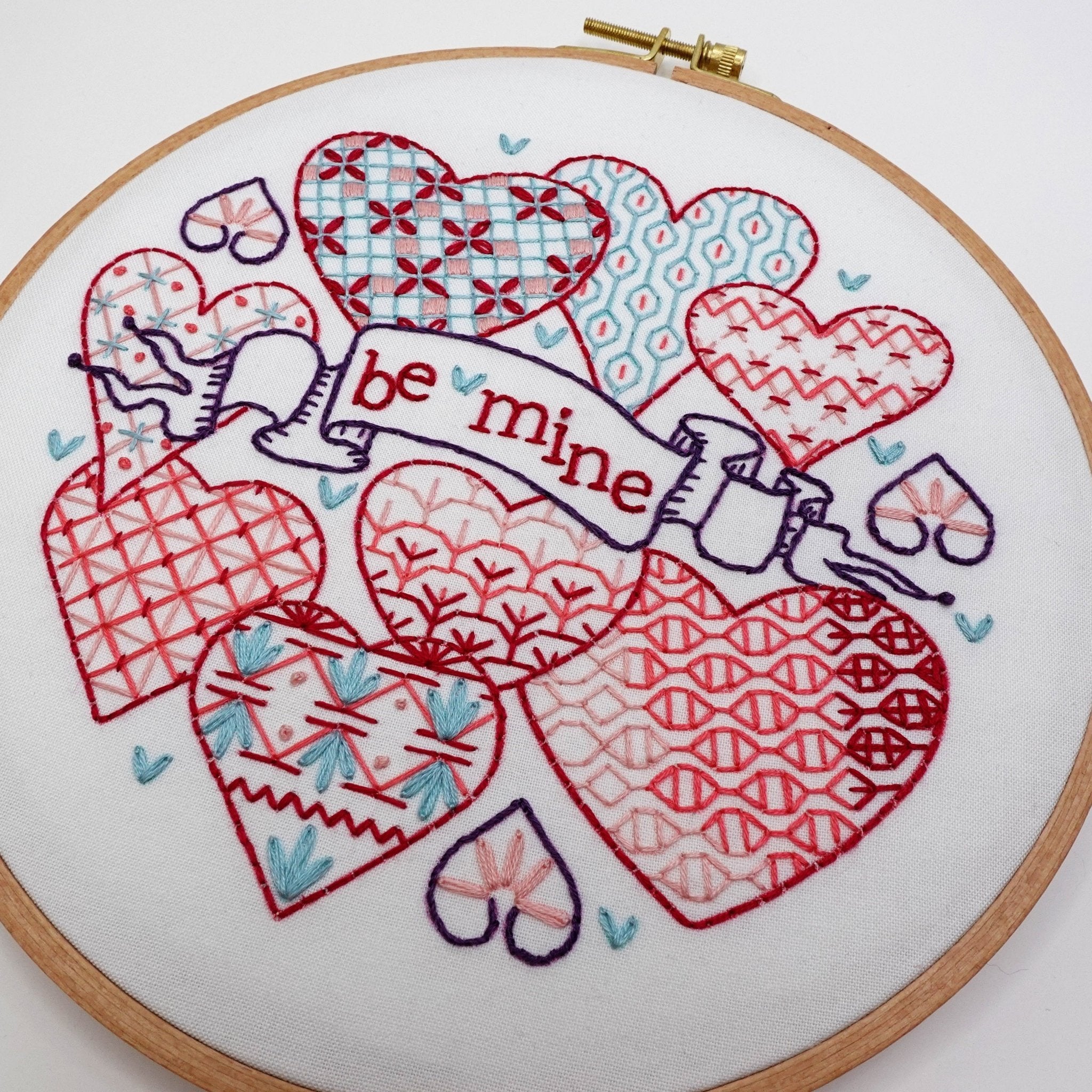 Be Mine Printed Fabric Pattern - Stitched Stories