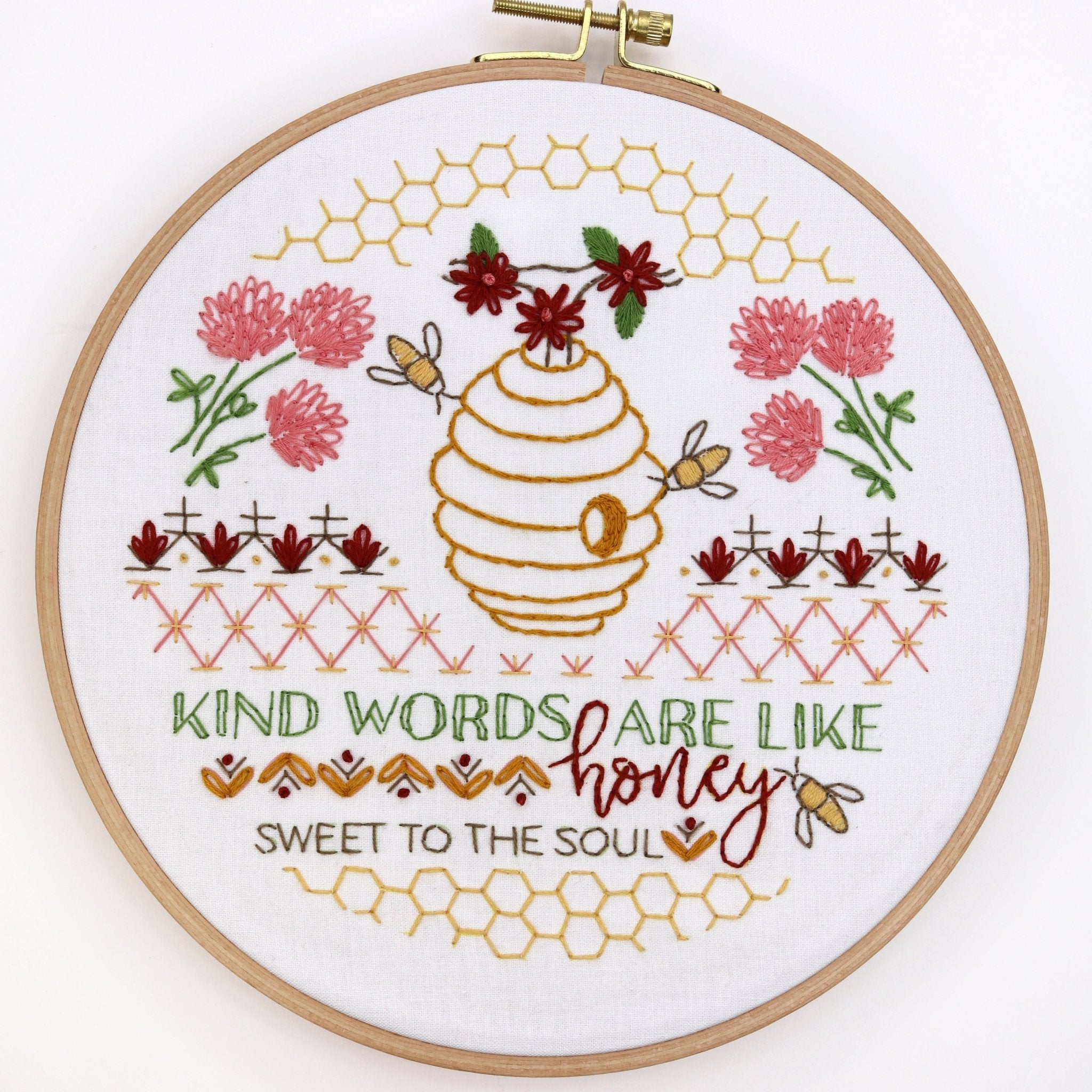 Beehive Printed Fabric Pattern - Stitched Stories