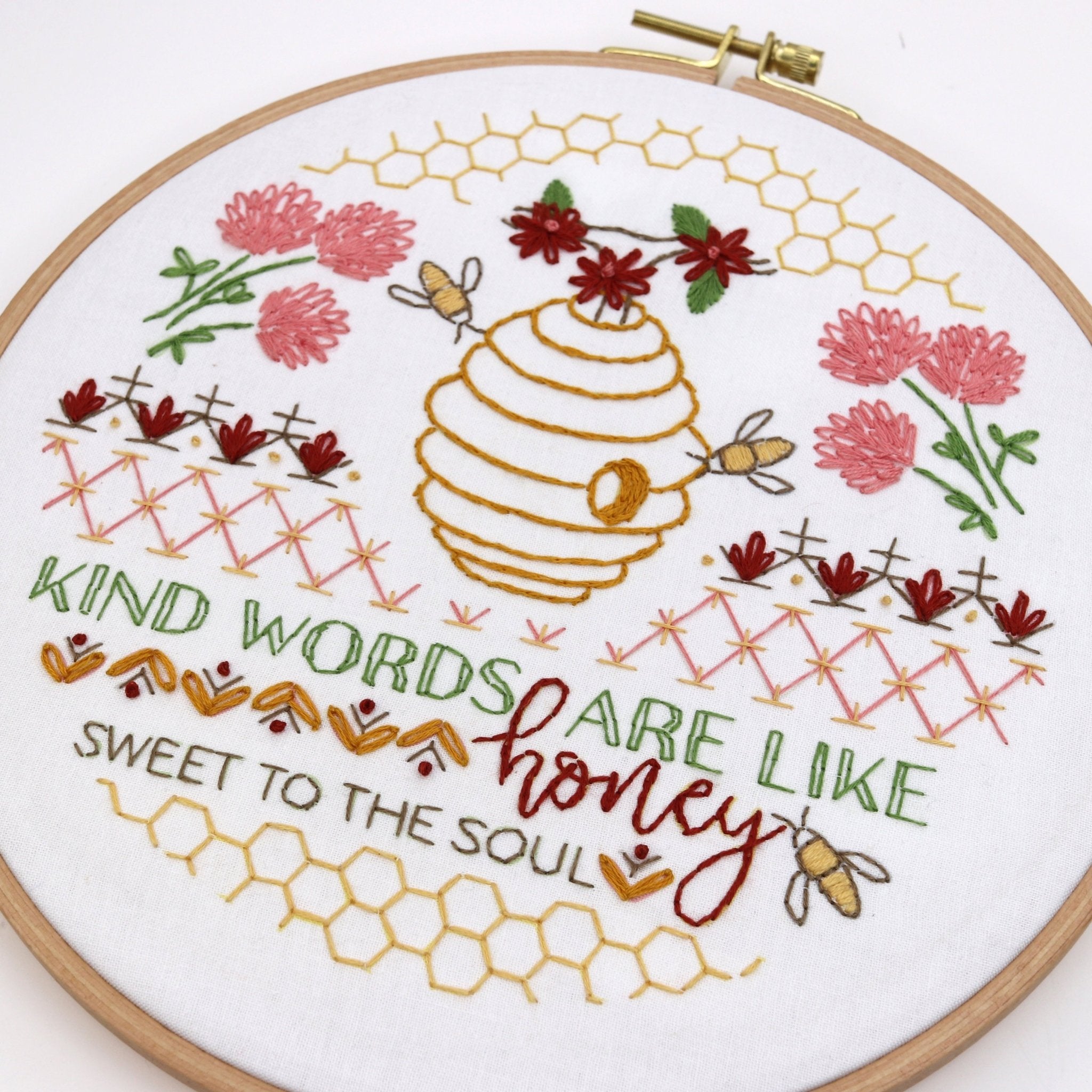 Beehive Printed Fabric Pattern - Stitched Stories