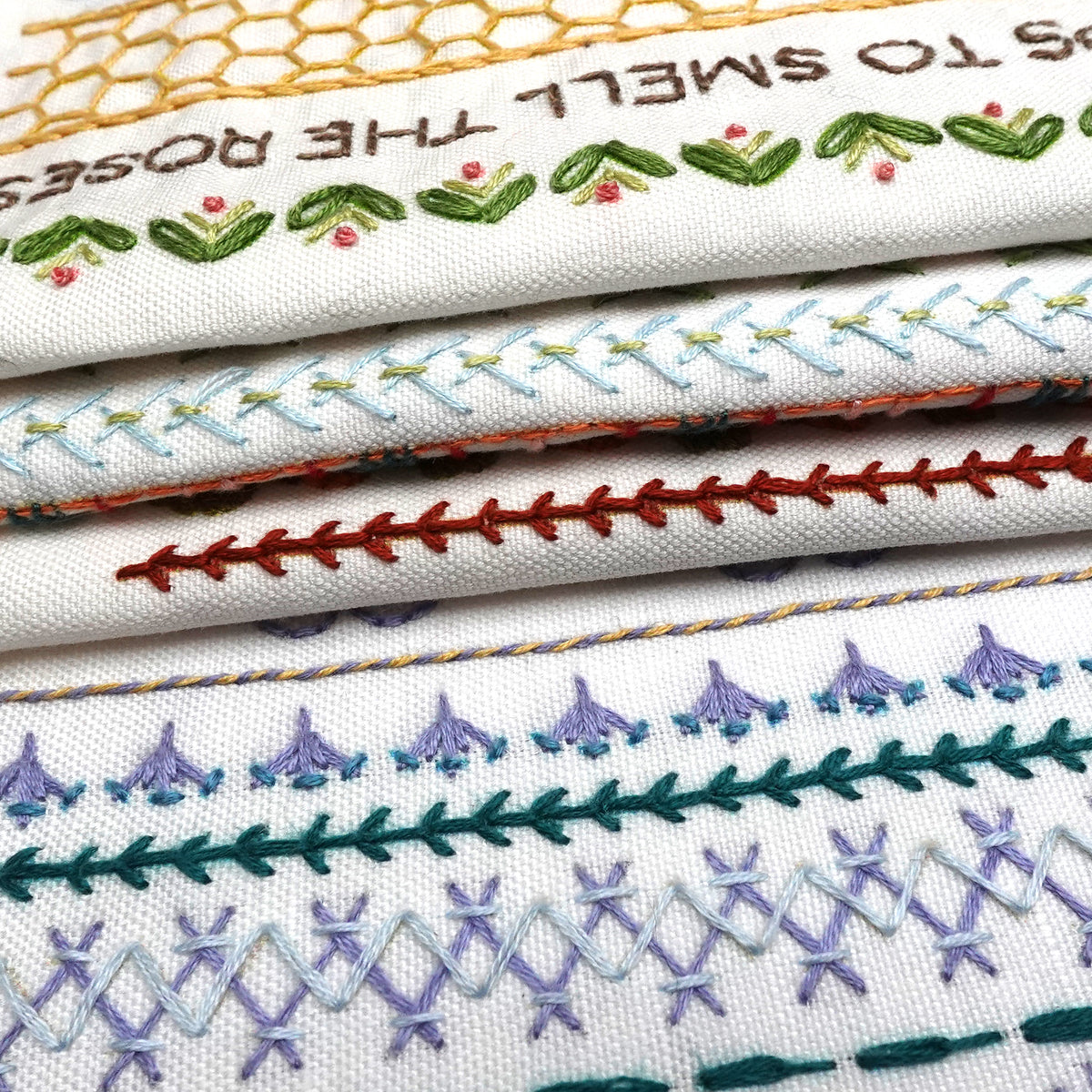 Stick and Stitch Embroidery Pattern Borders Edging, Sulky, Stitched ...