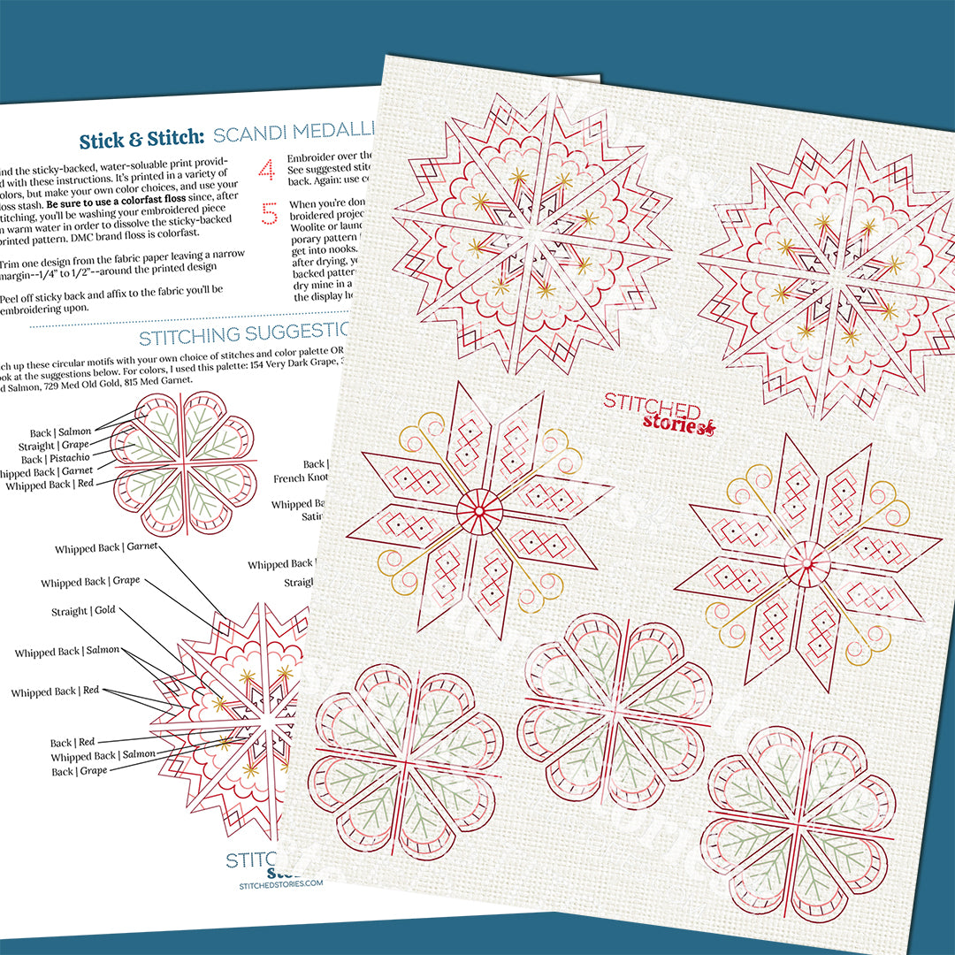 Stick & Stitch Motifs: Scandi Medallions