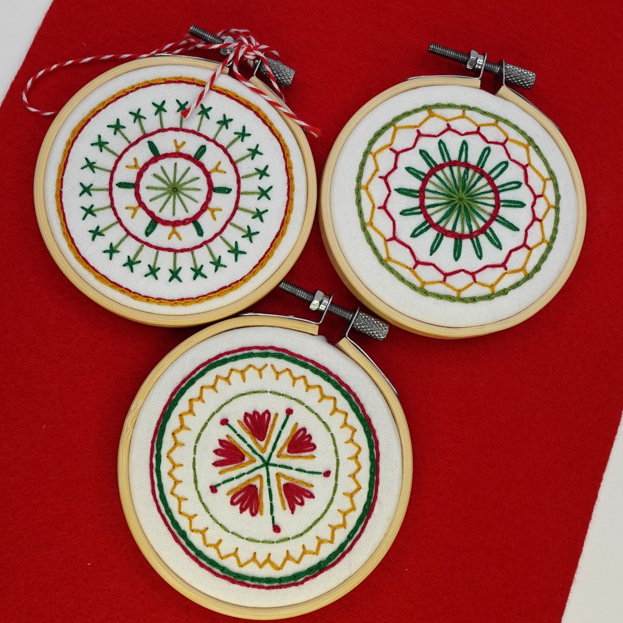Christmas Balls Ornaments Embroidery Pattern - Stitched Stories