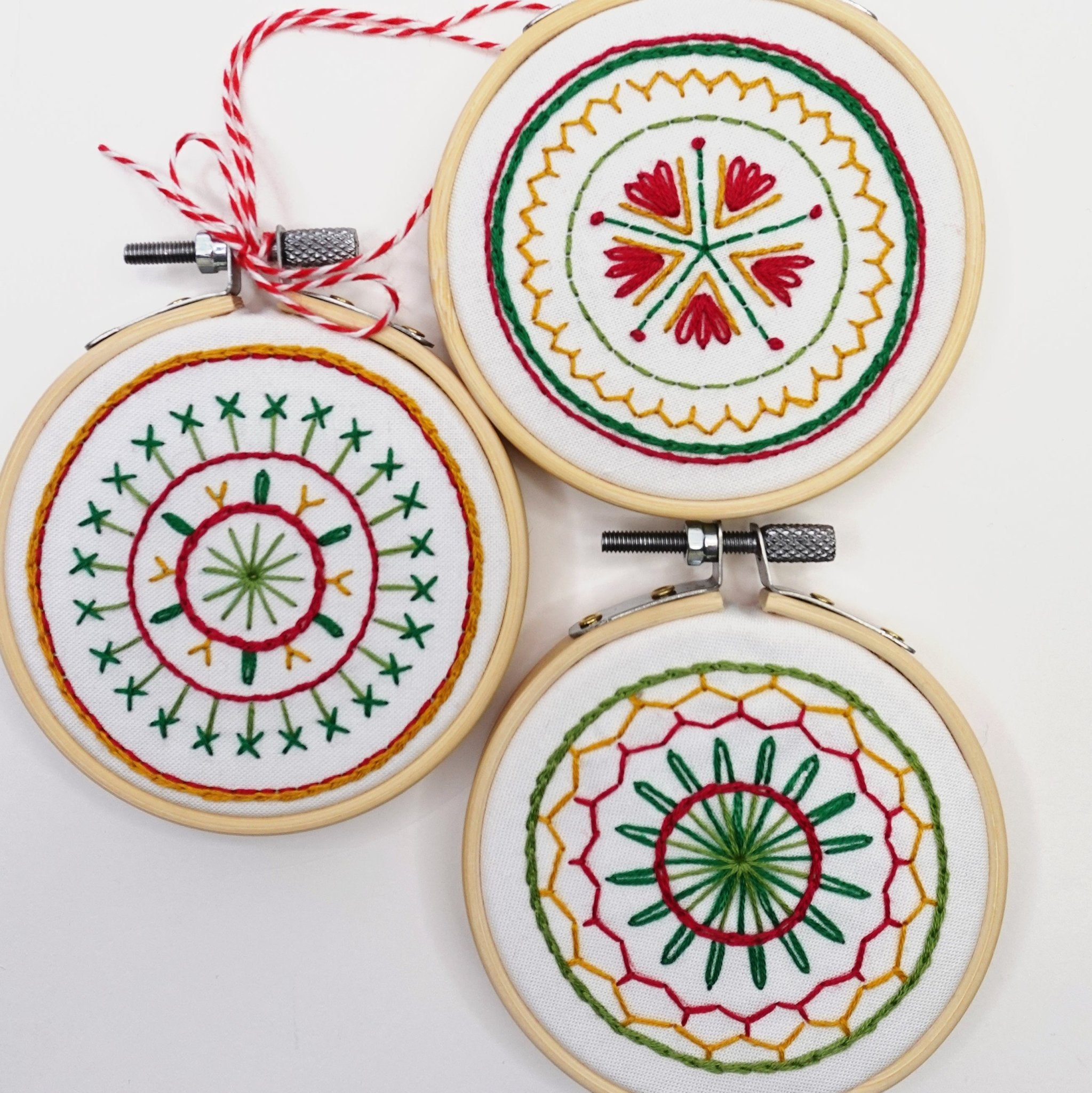 Christmas Balls Ornaments Embroidery Pattern - Stitched Stories