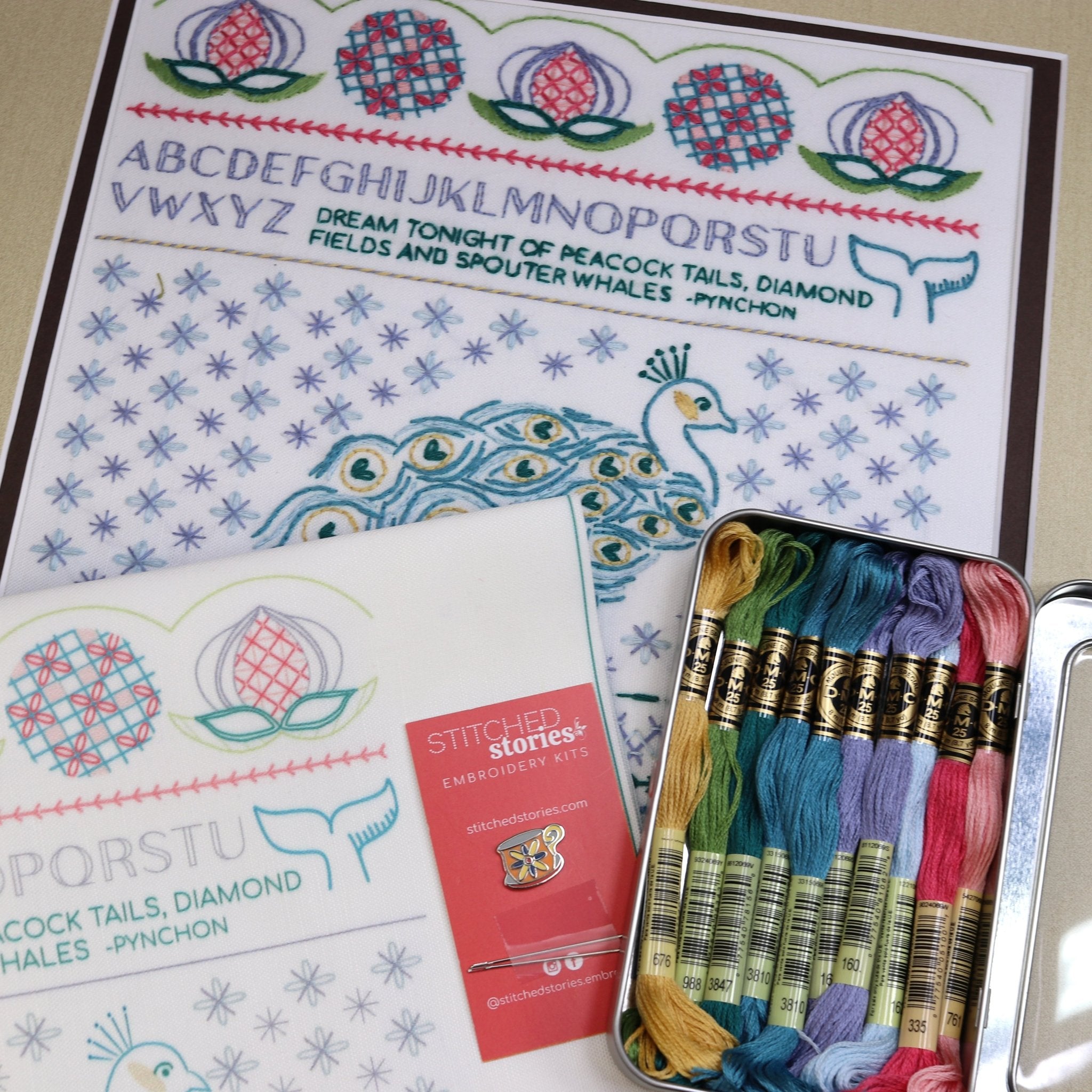 Classic Stitch Sampler Embroidery Kit Bundle of 3 - Stitched Stories