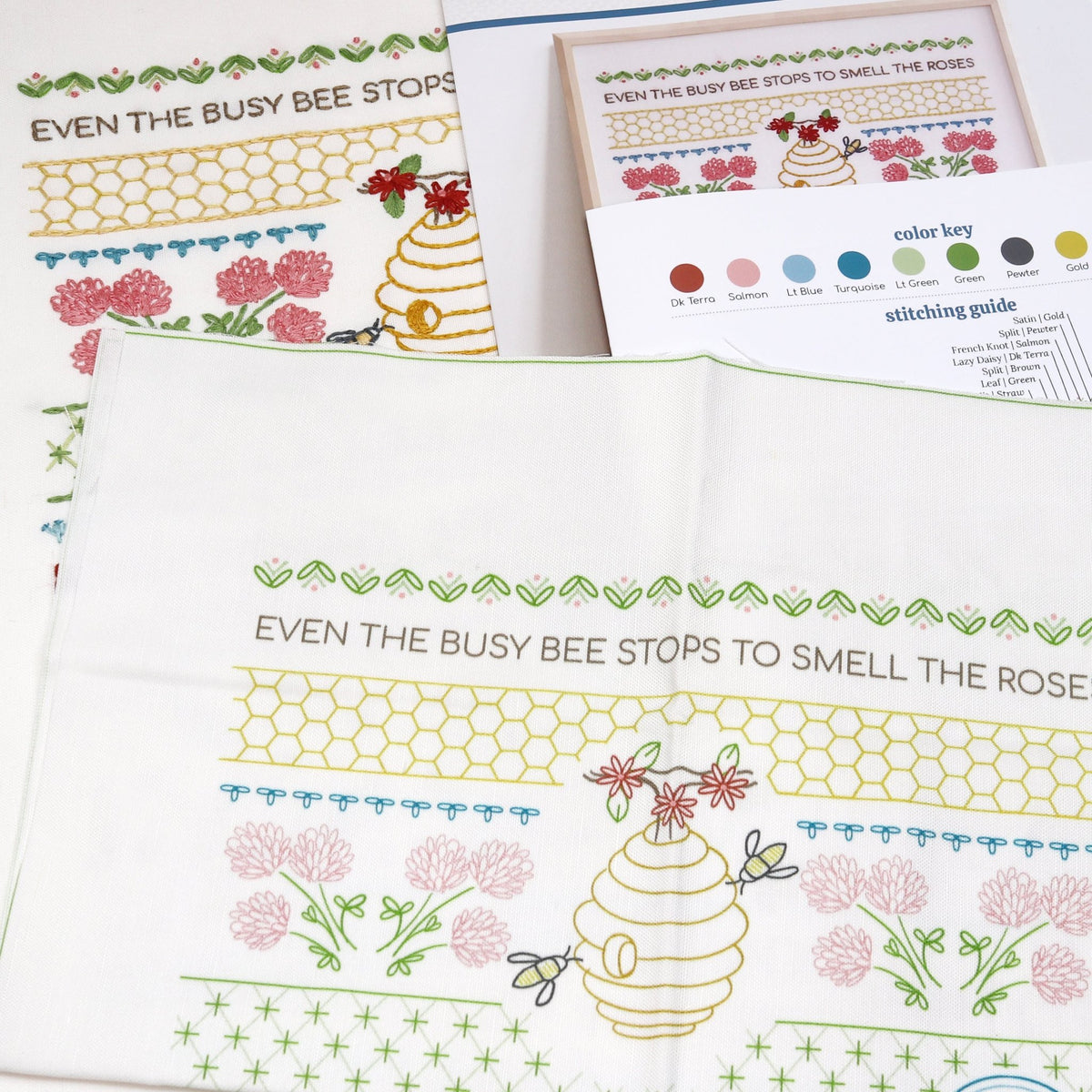Classic Stitching Set of 3 Classic Sampler Embroidery Patterns by Stitched Stories, 8 in ...