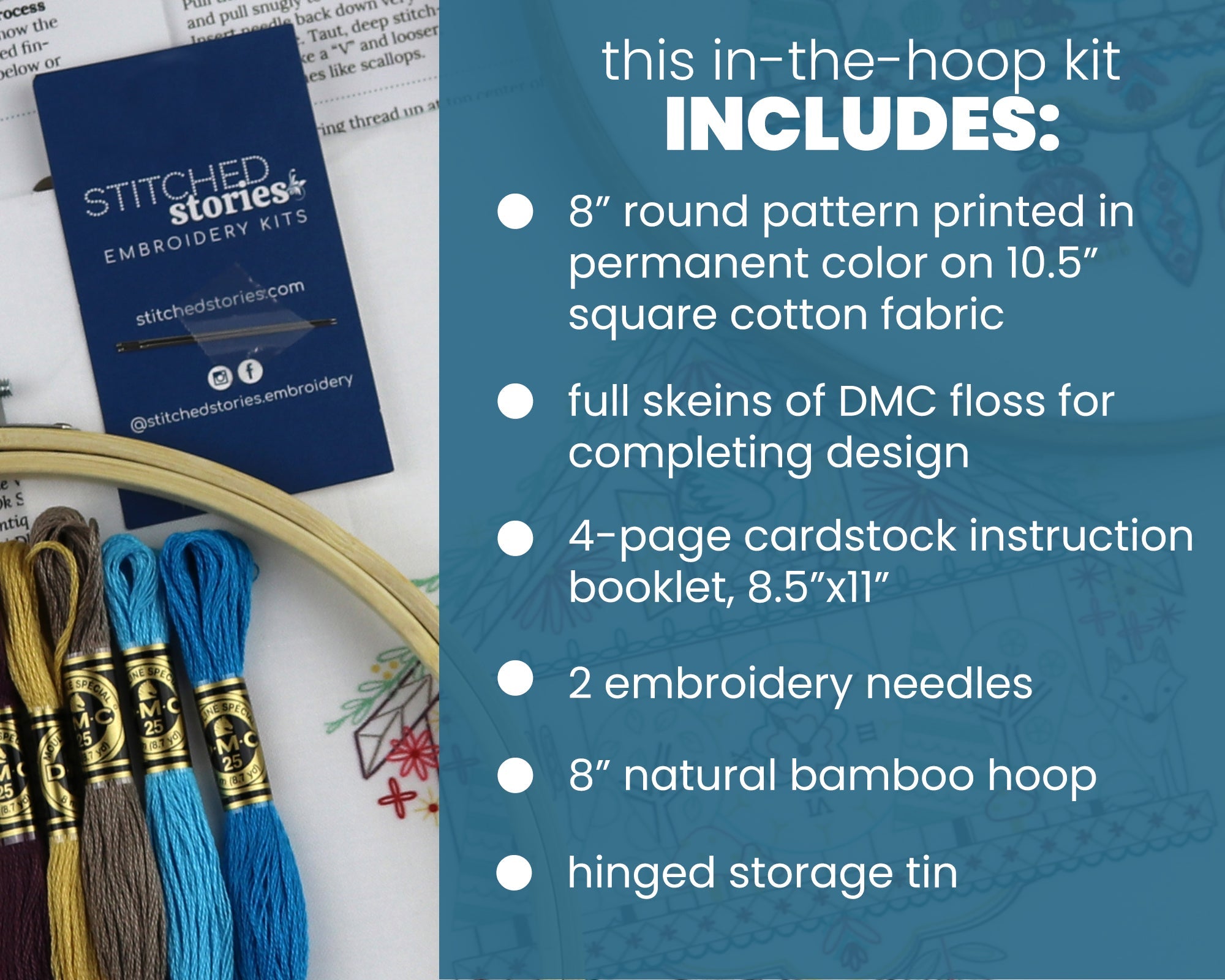 Cuckoo Clock Embroidery Kit - Stitched Stories