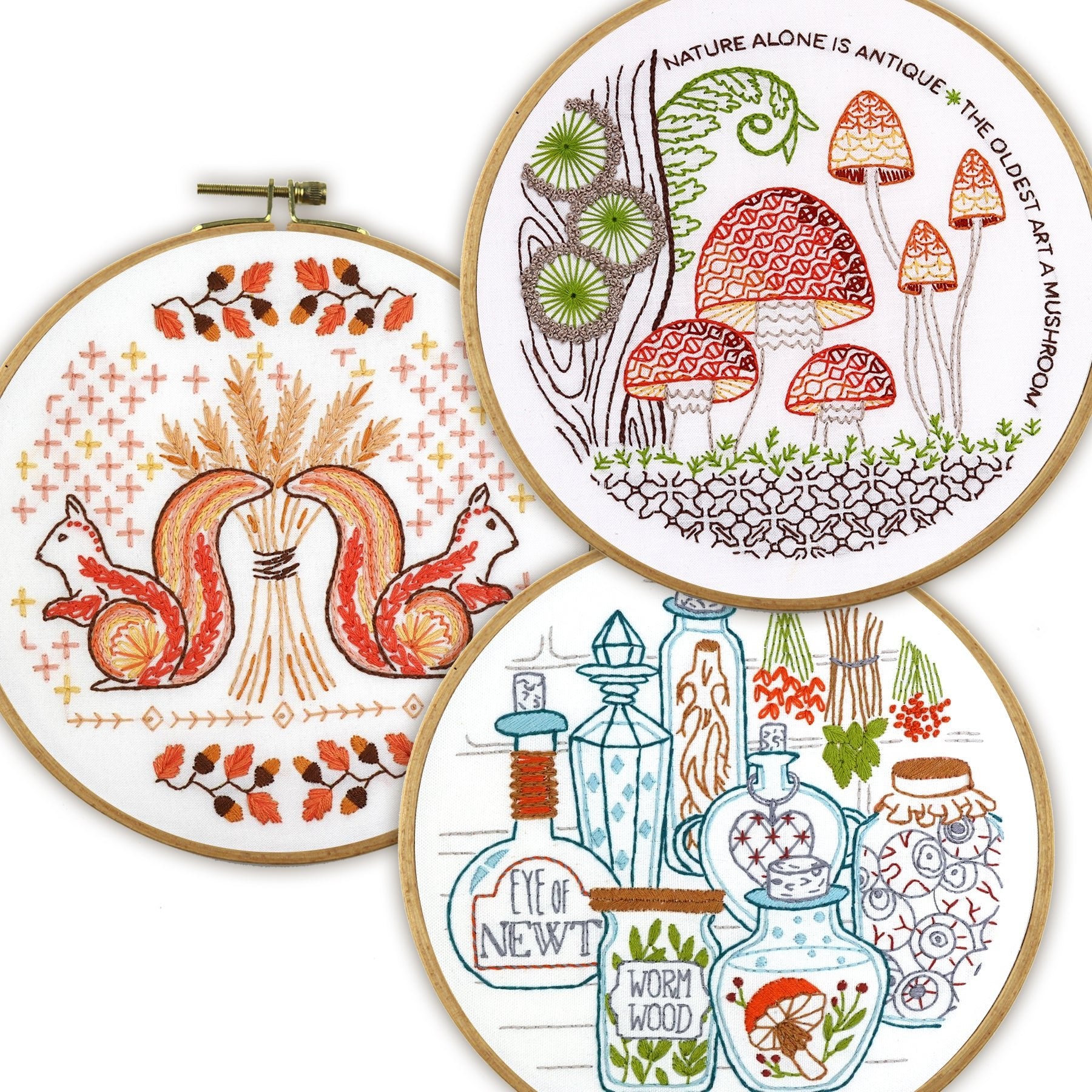 Fall Folk Woods - Stitched Stories