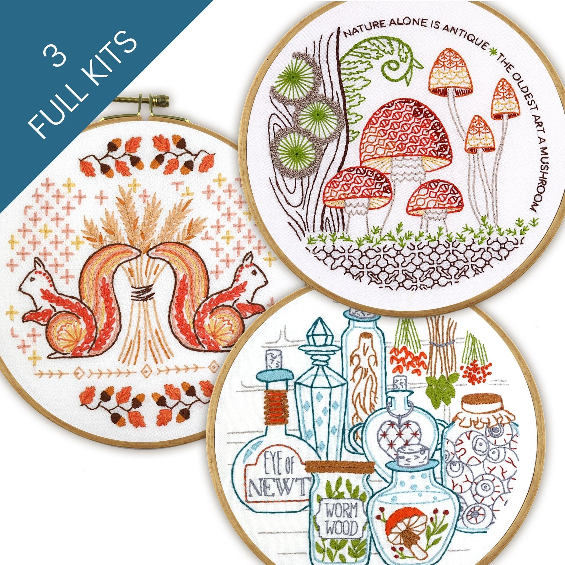 Fall Folk Woods - Stitched Stories