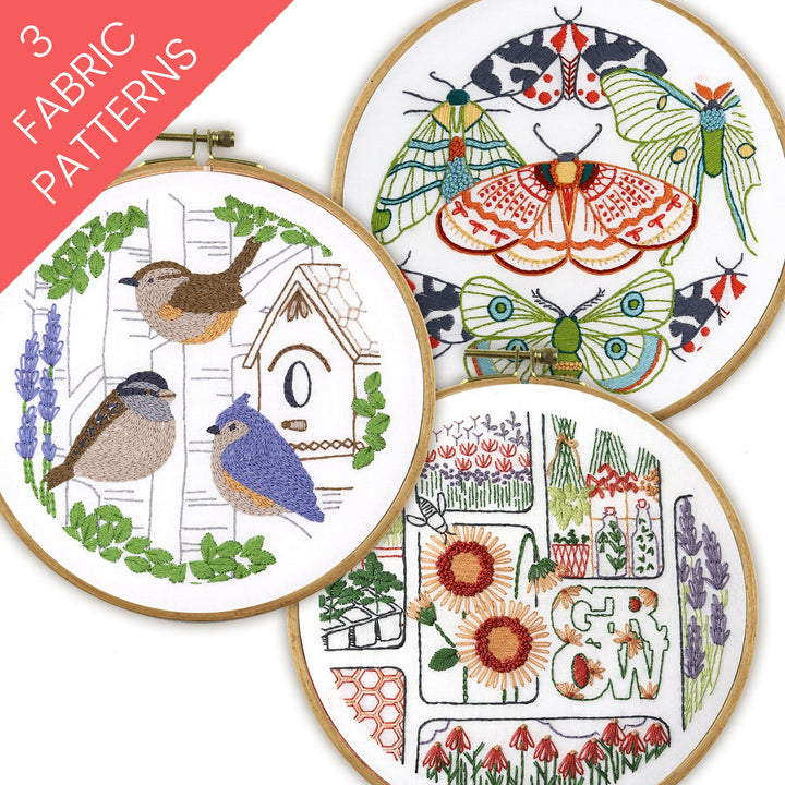 Field Journal Bundle of 3 Fabric Patterns - Stitched Stories