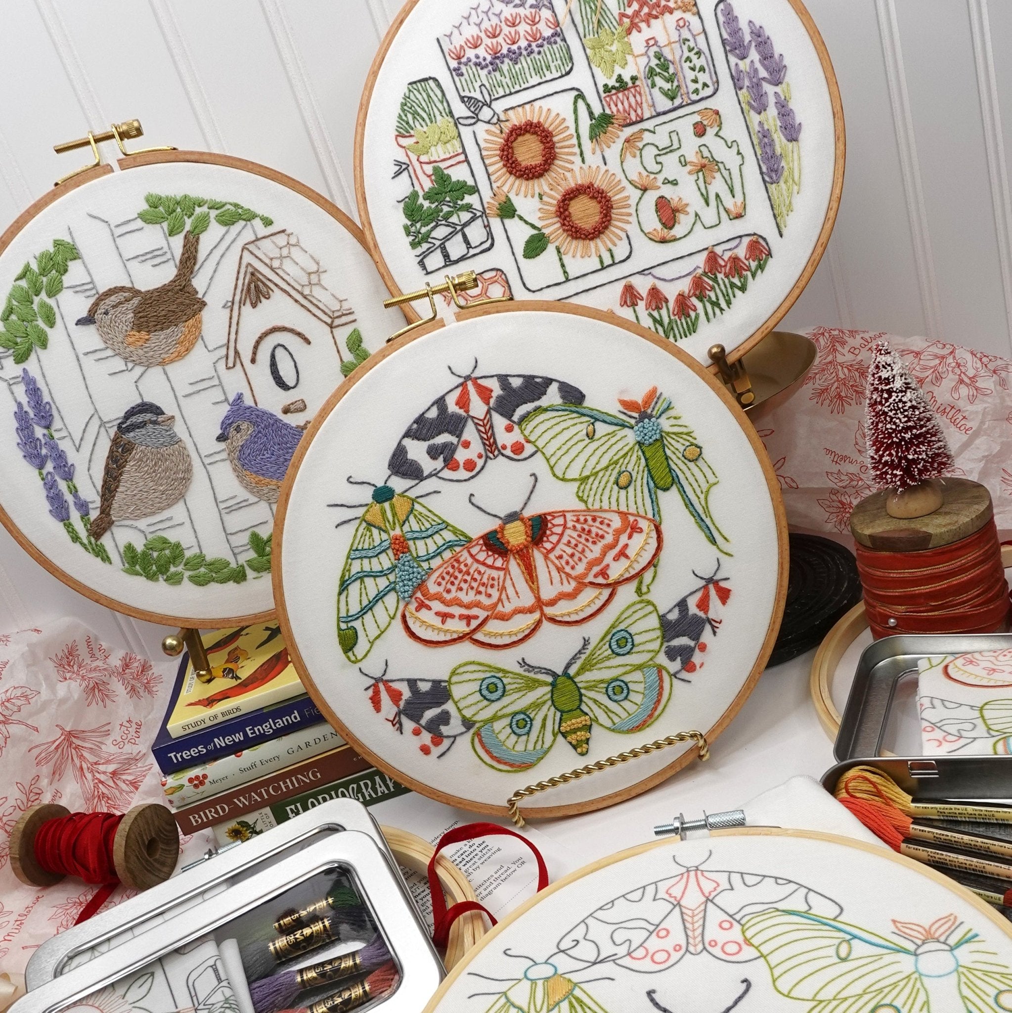 Field Journal Embroidery Kit Bundle of 3 - Stitched Stories