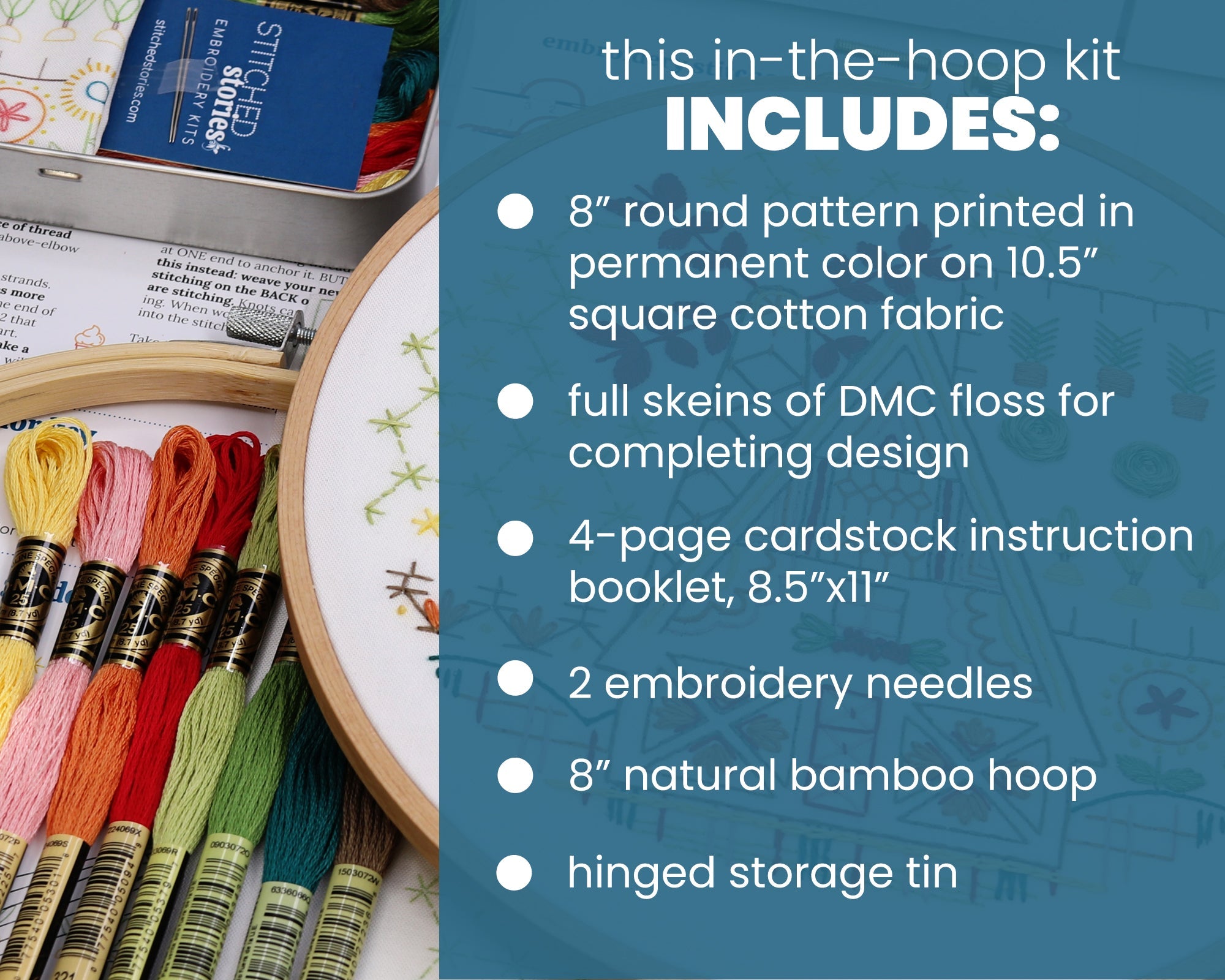 Garden Cottage Embroidery Kit - Stitched Stories