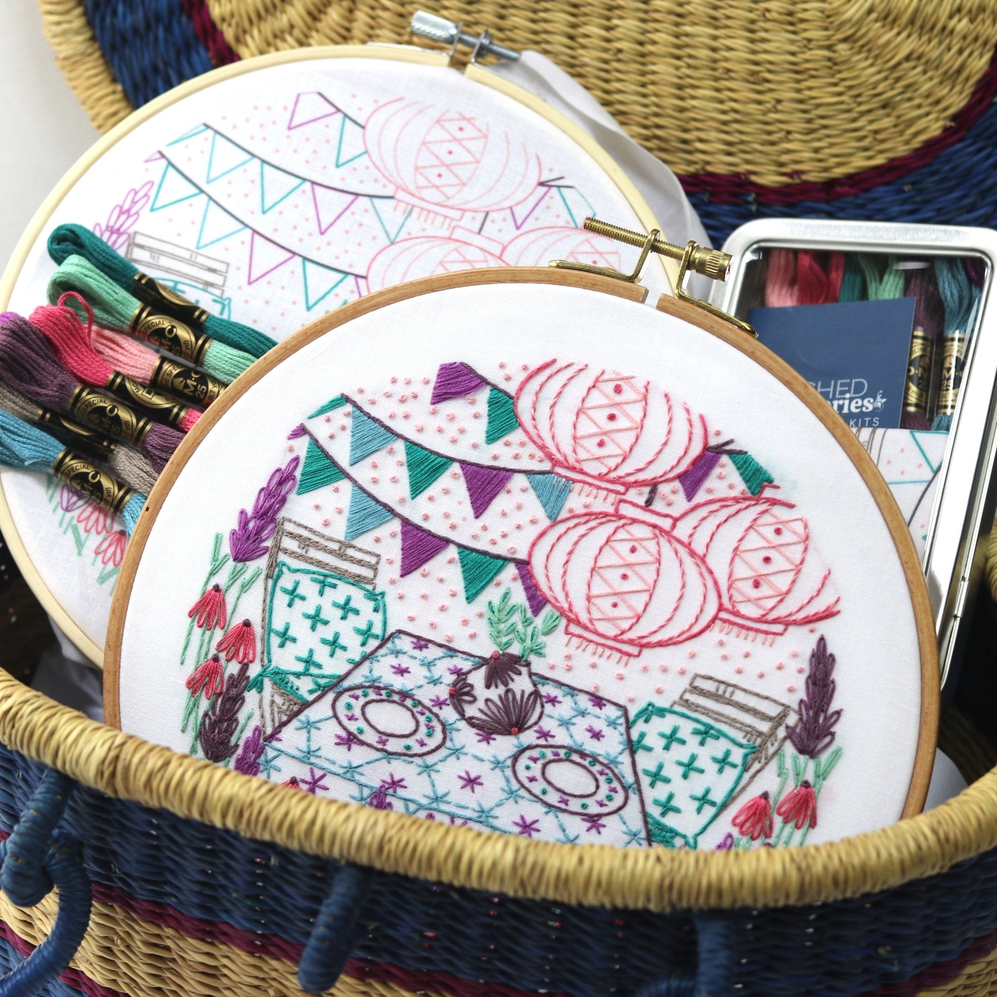 Garden Party Printed Fabric Pattern - Stitched Stories