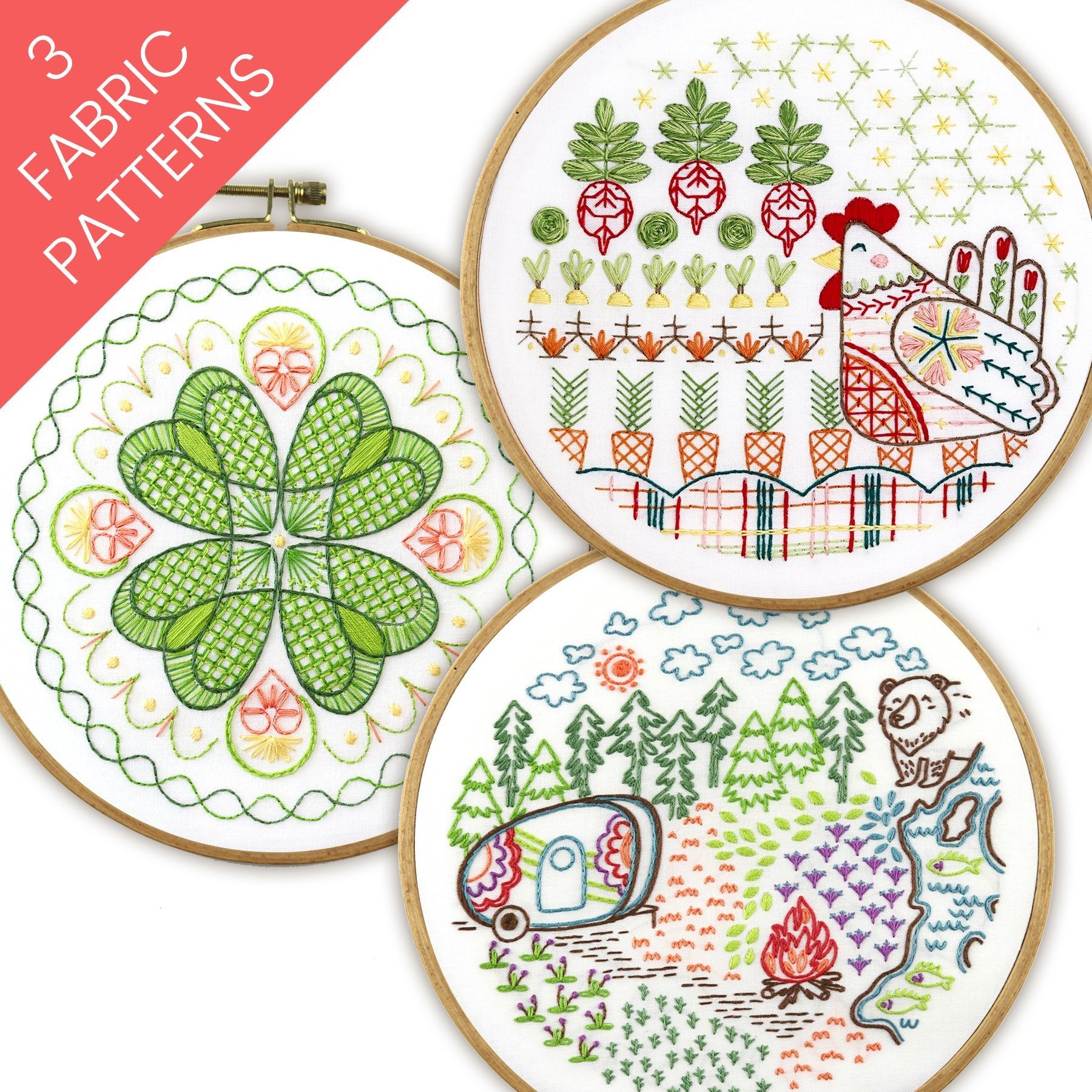 Good Life Bundle of 3 Fabric Patterns - Stitched Stories