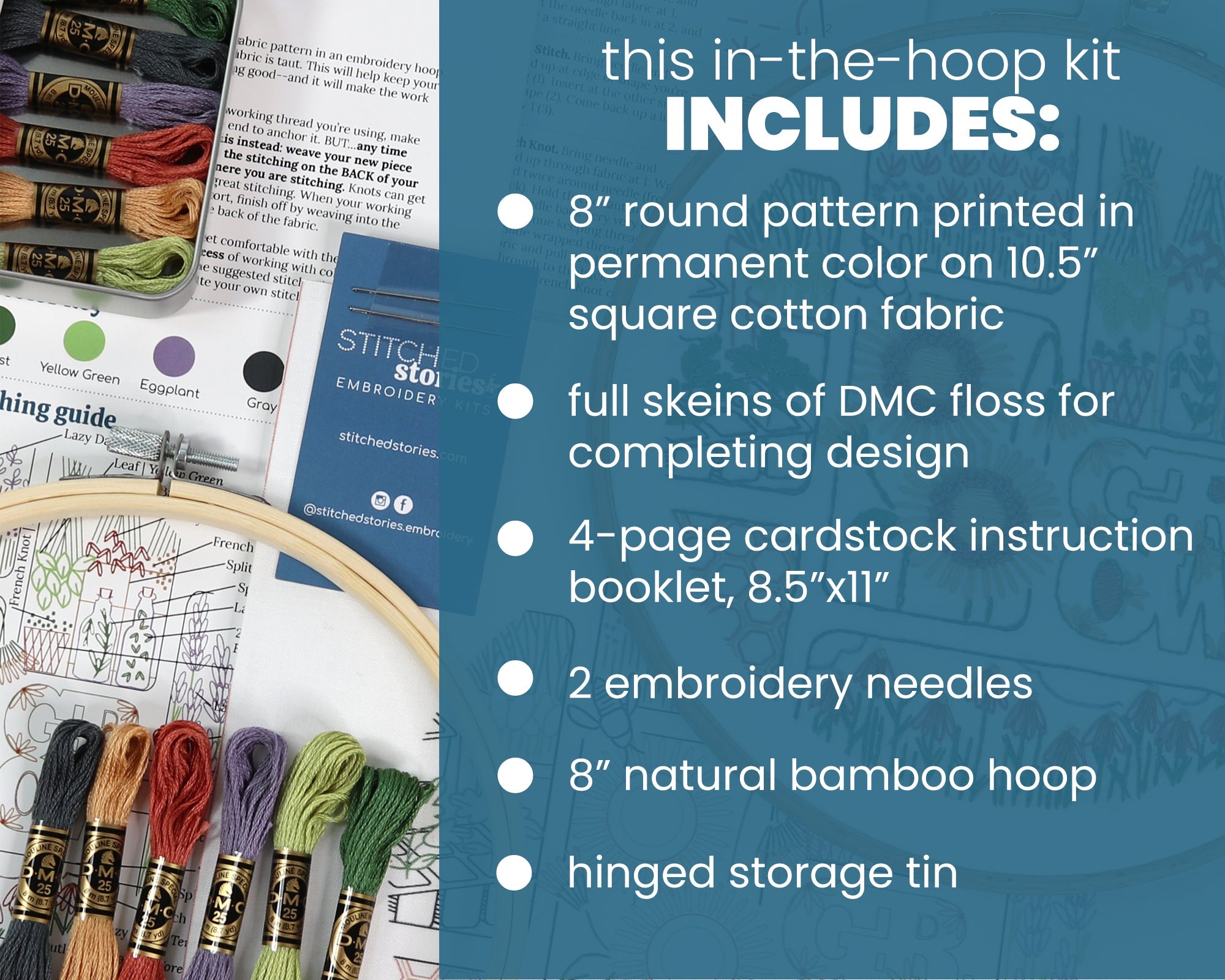 Grow Embroidery Kit - Stitched Stories