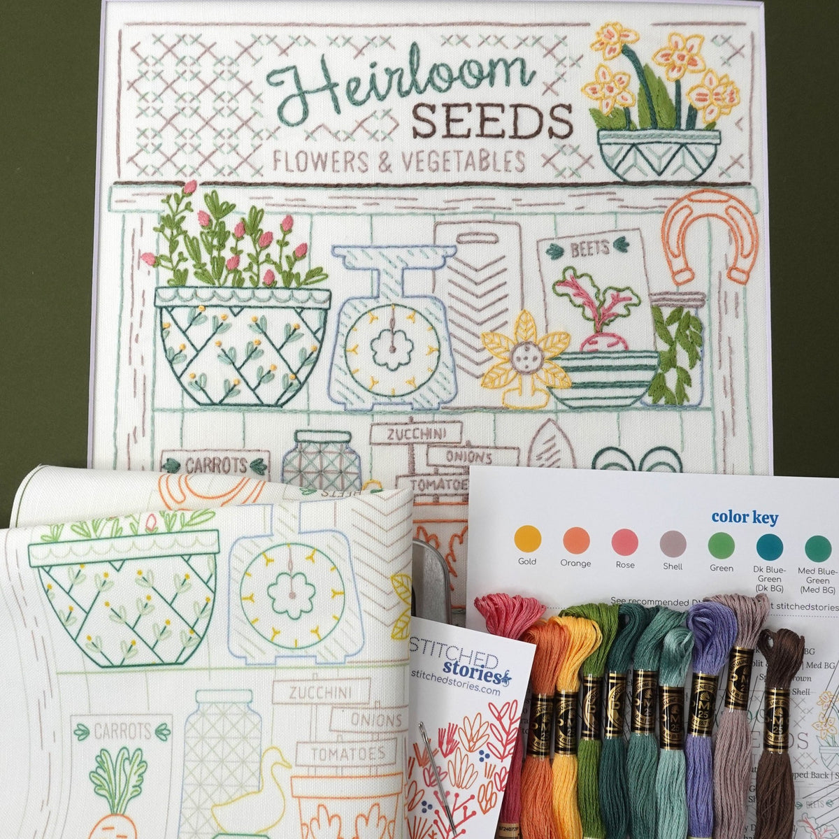 Gardening Potting Spring Sampler Embroidery Kit by Stitched Stories ...