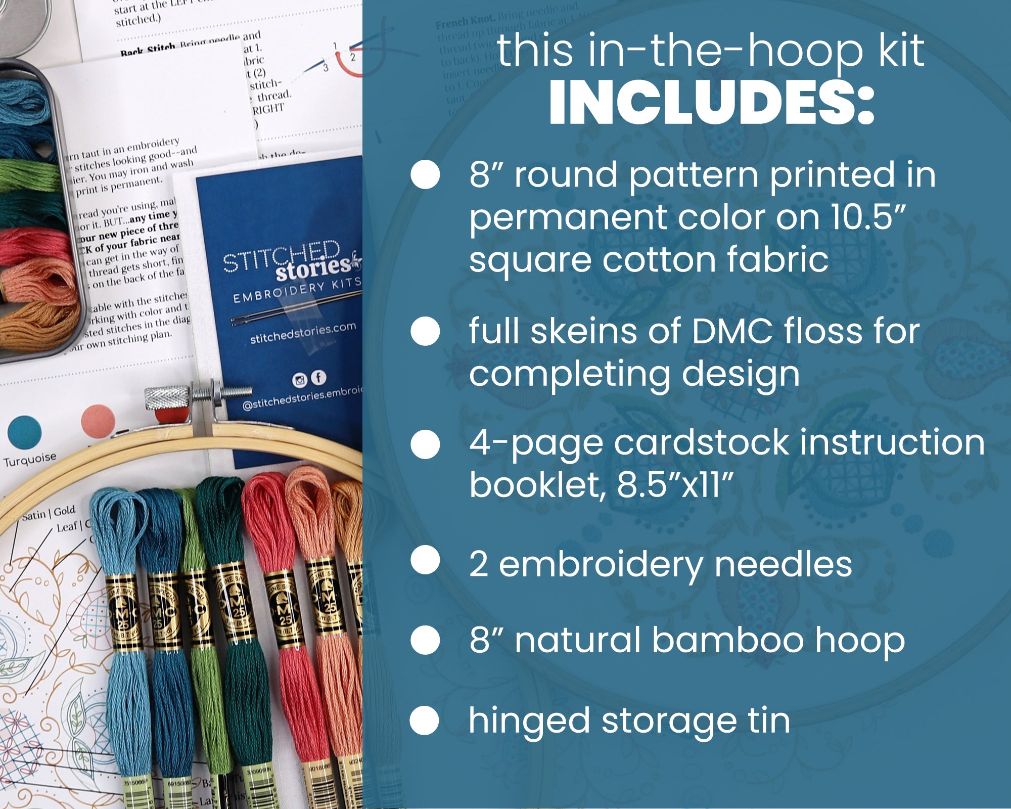 Jacobean Embroidery Kit - Stitched Stories