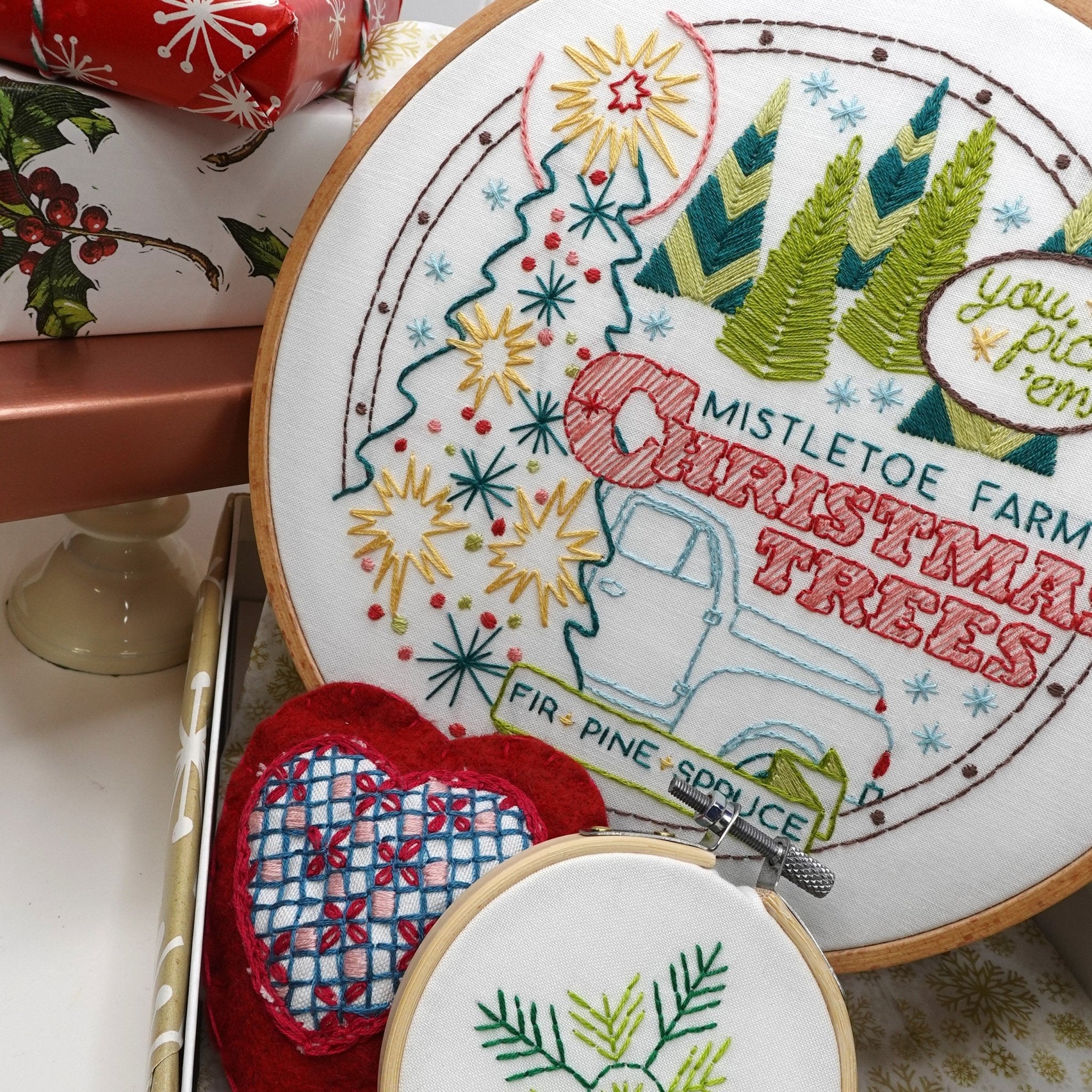 Mistletoe Farm Printed Fabric Pattern - Stitched Stories