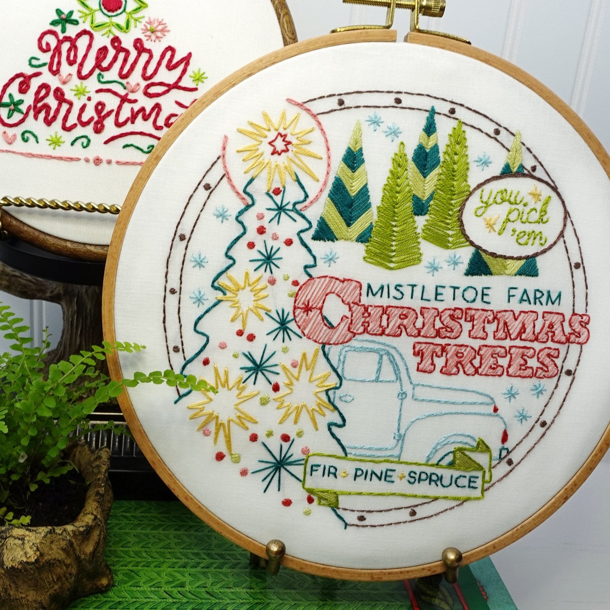 Mistletoe Farm Printed Fabric Pattern - Stitched Stories