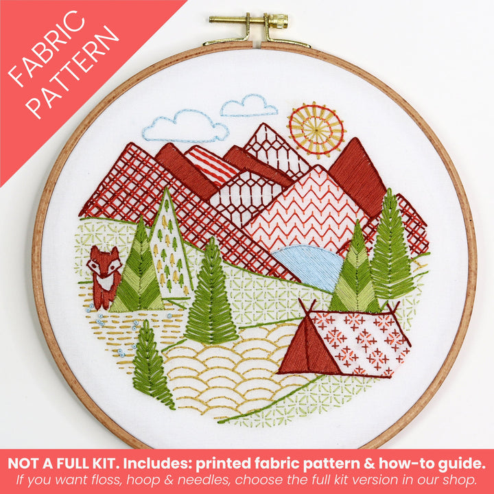 Mountain Time Printed Fabric Pattern - Stitched Stories