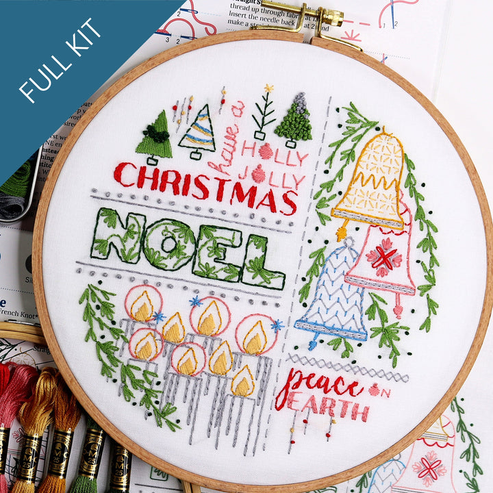 Noel Embroidery Kit - Stitched Stories