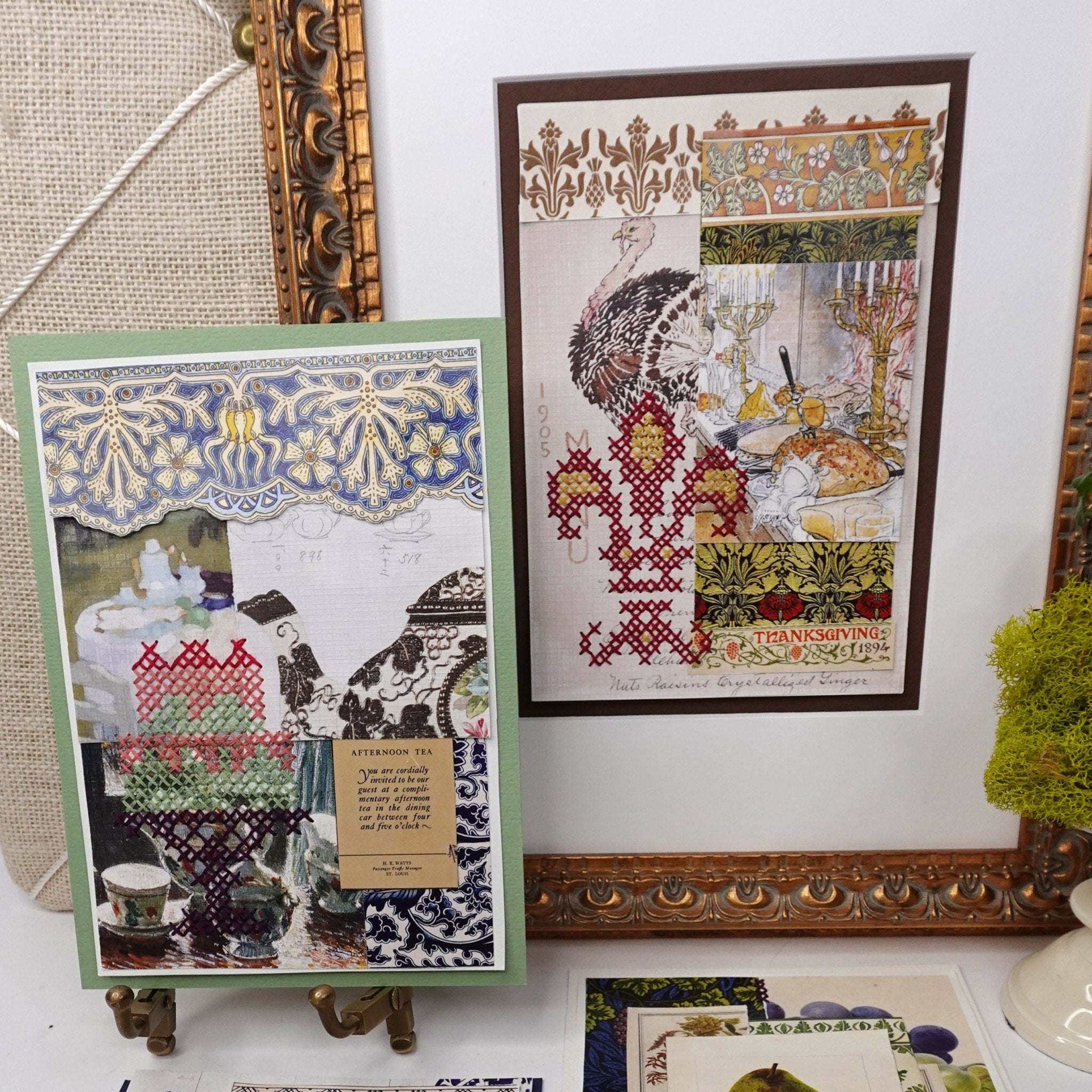 Paper Embroidery: Gather Collage & Piercing Patterns - Stitched Stories