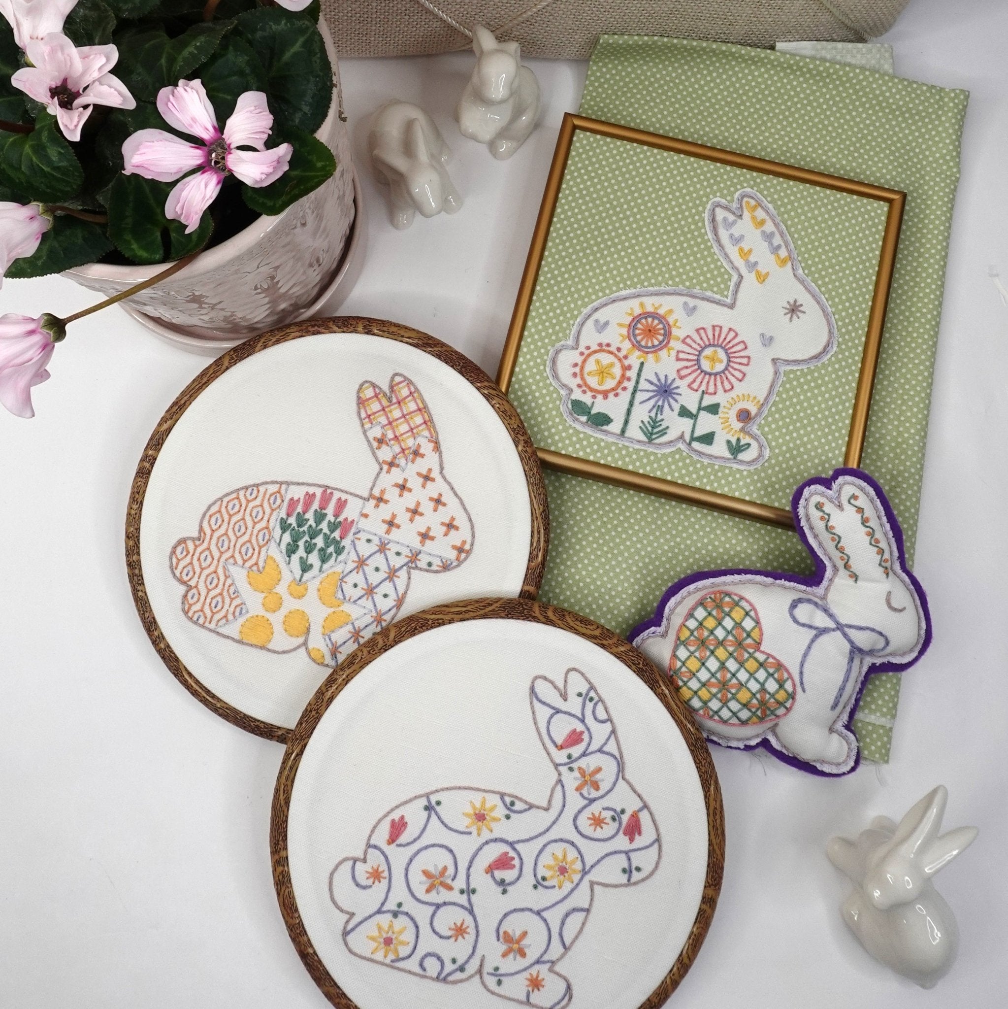 Pasture and Pond Little Frameables Embroidery Kit Bundle of 3 - Stitched Stories
