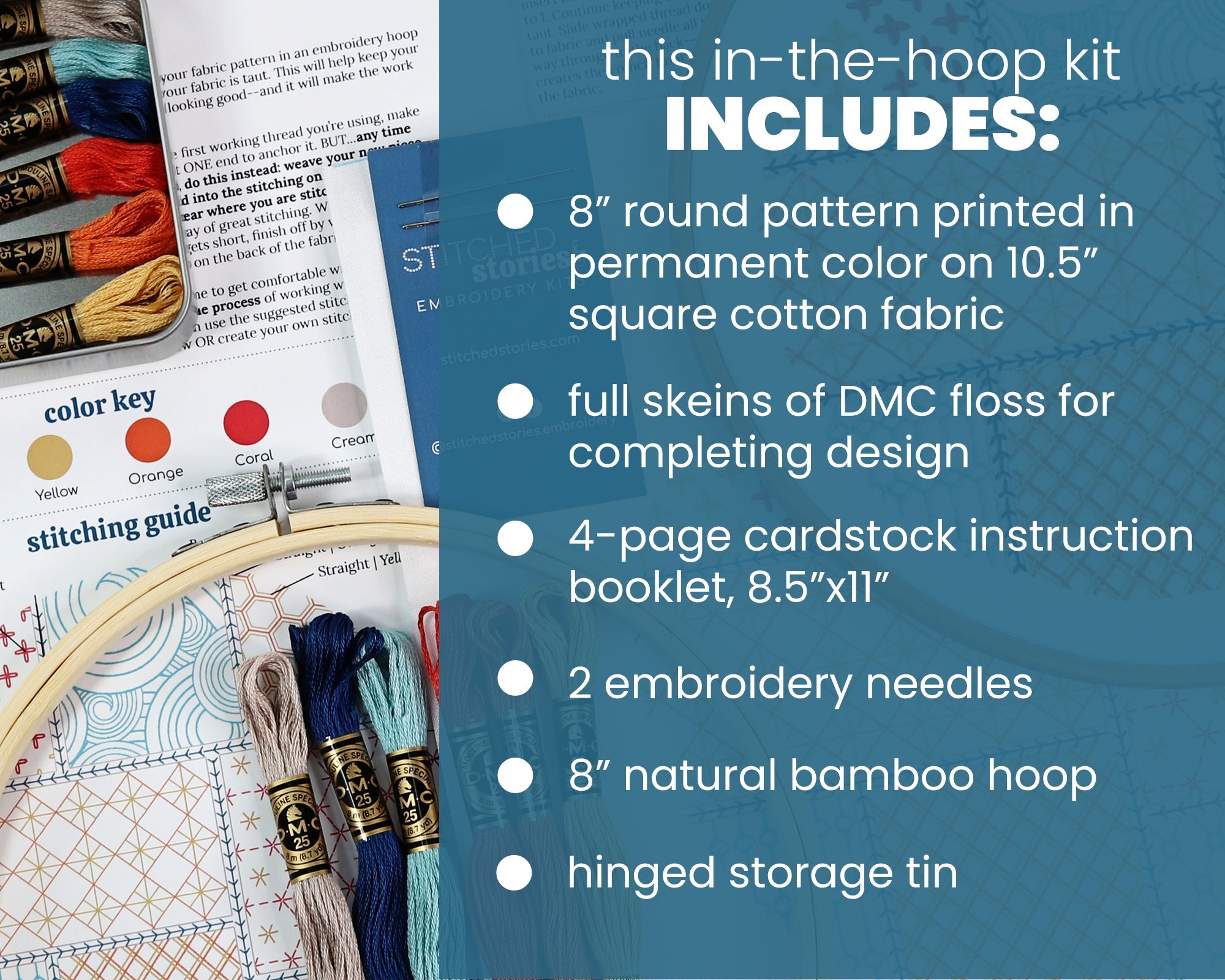 Patchwork Embroidery Kit - Stitched Stories