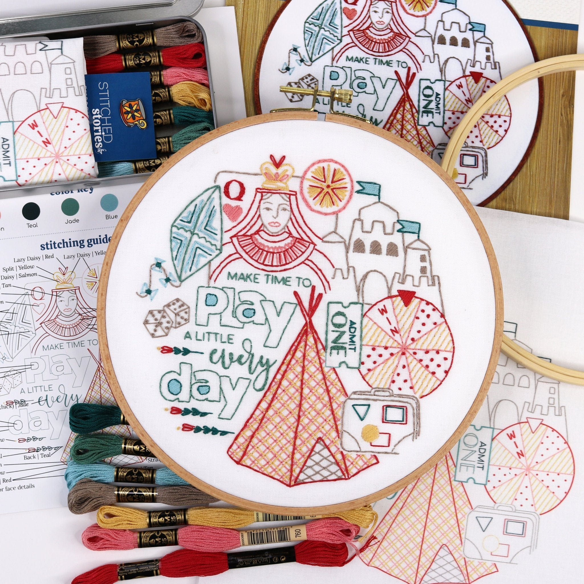 Play Embroidery Kit - Stitched Stories