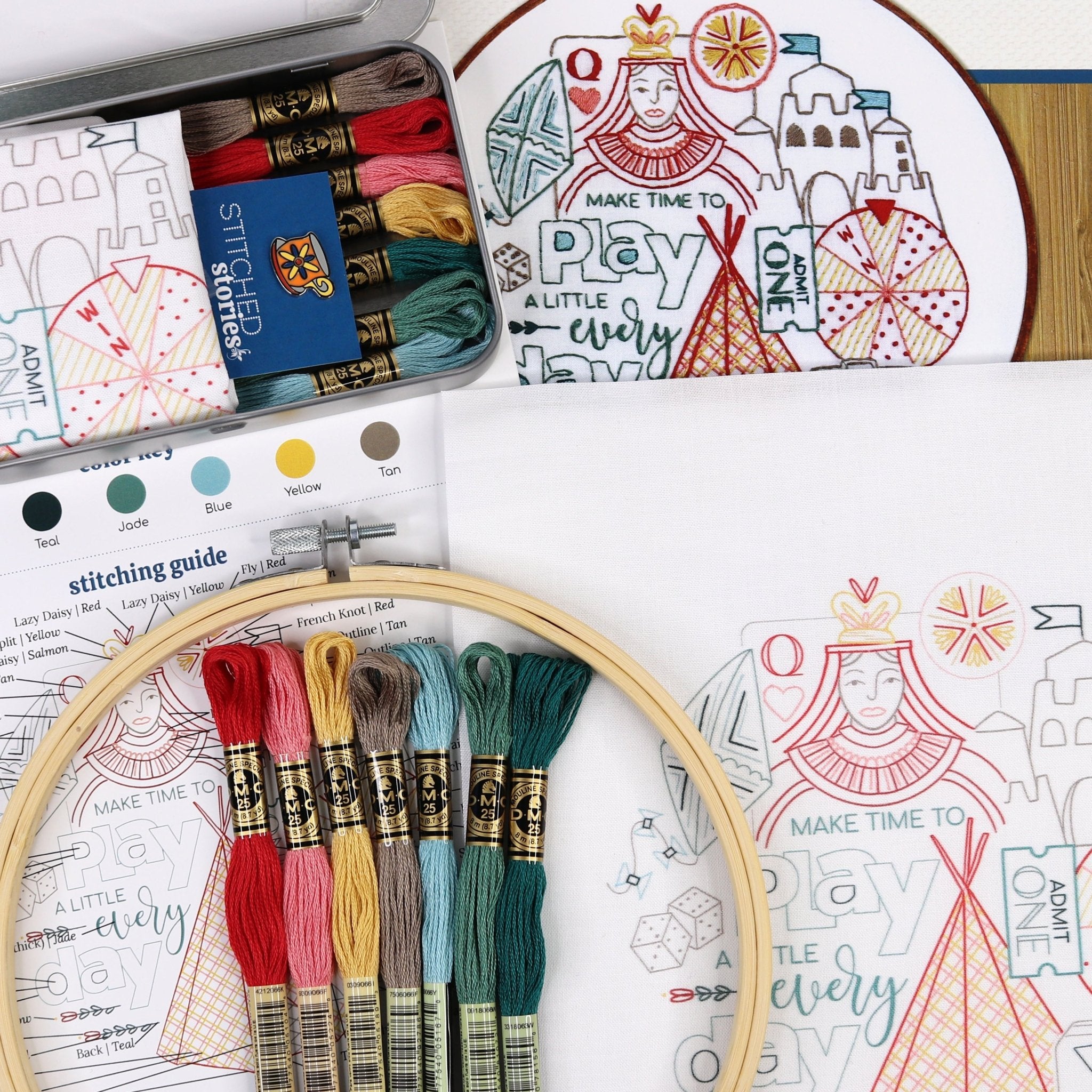 Play Embroidery Kit - Stitched Stories