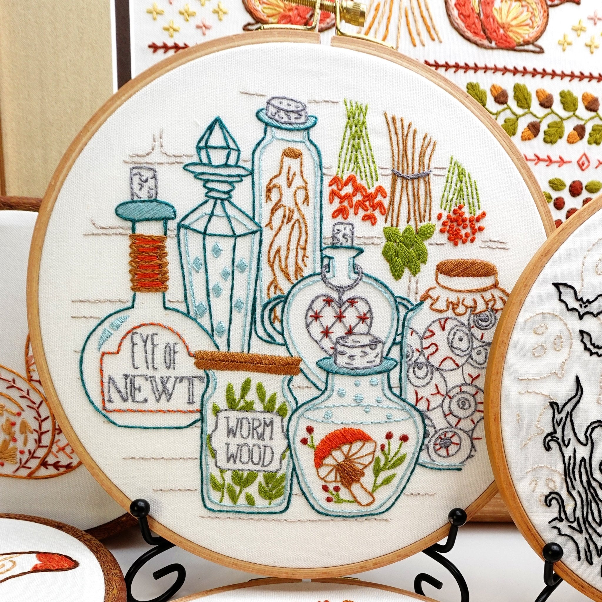 Potions Pantry Embroidery Kit - Stitched Stories