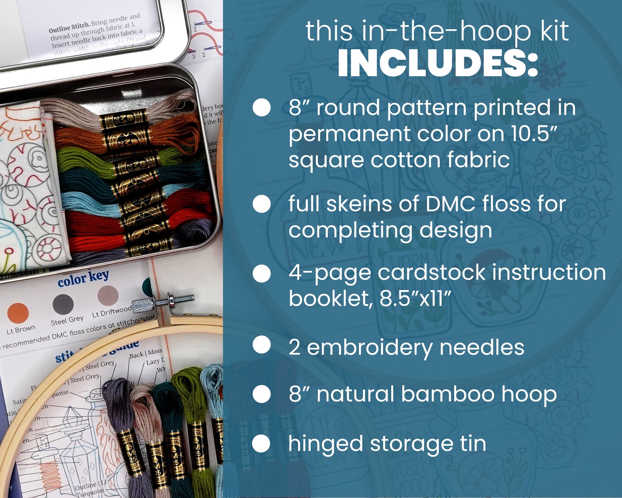 Potions Pantry Embroidery Kit - Stitched Stories